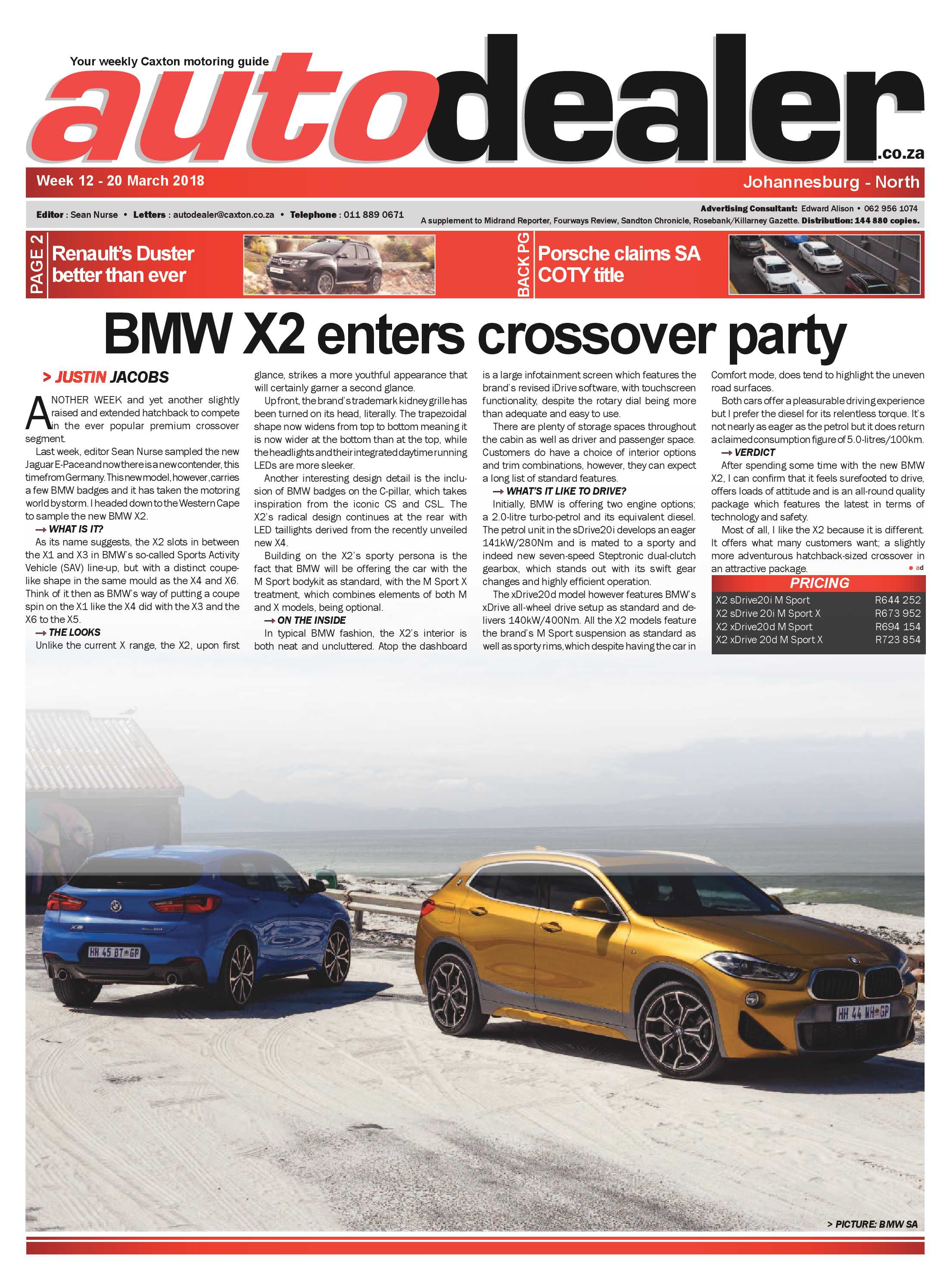Auto Dealer 12-20 March 2018 page 1