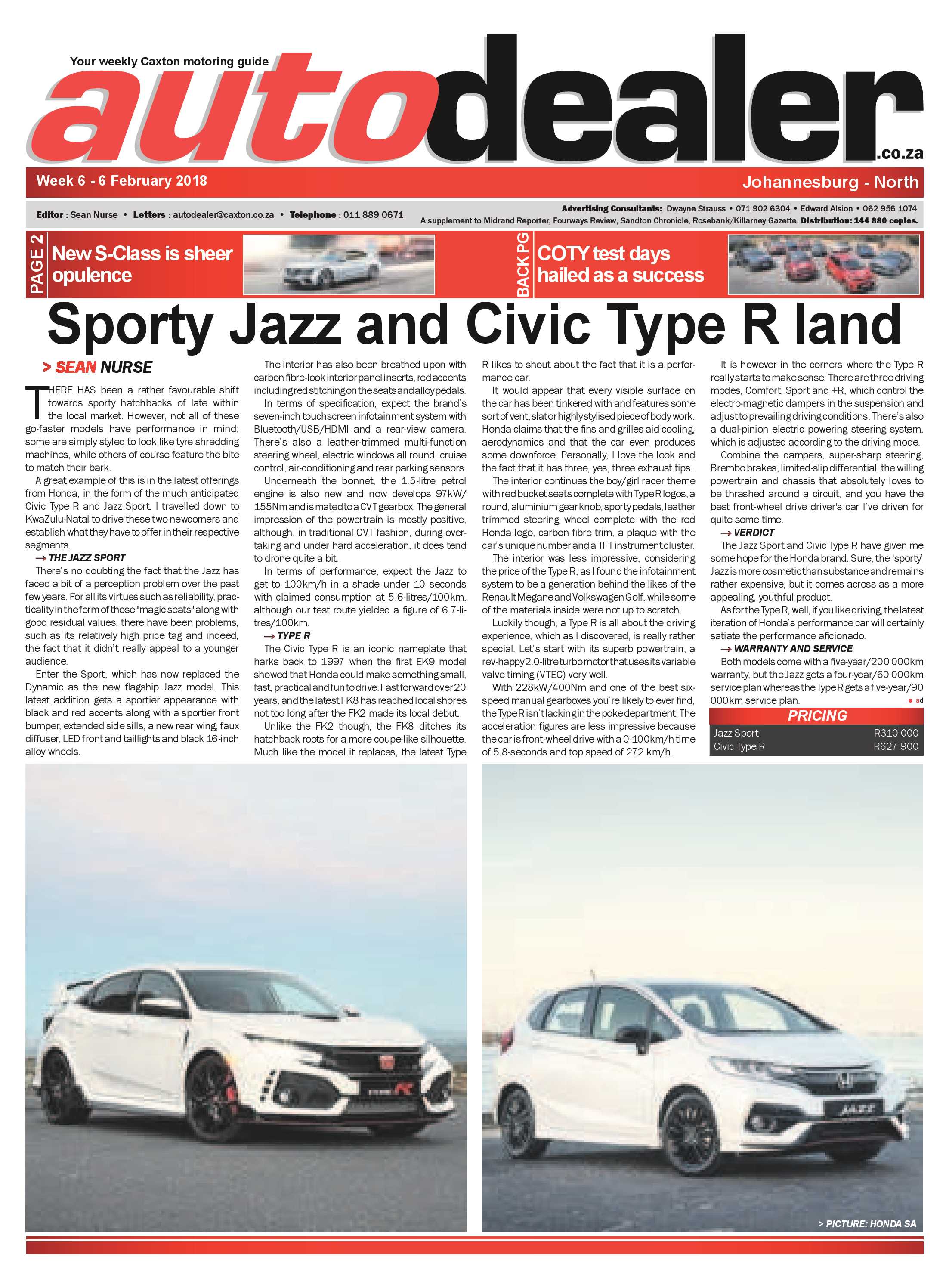 Auto Dealer  North 6 Feb 2018 page 1