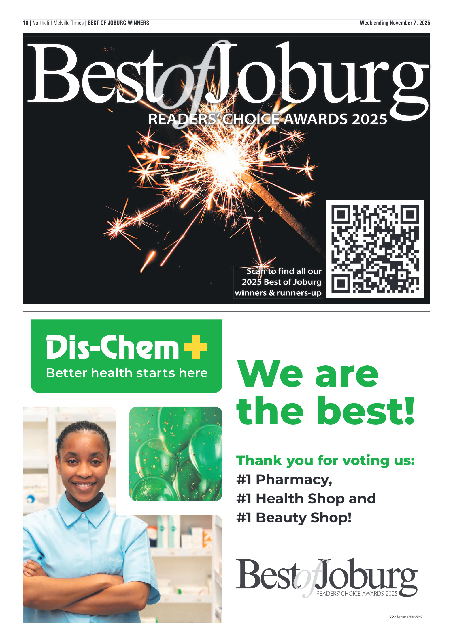 Best of Joburg Readers Choice Awards 2025 page 12