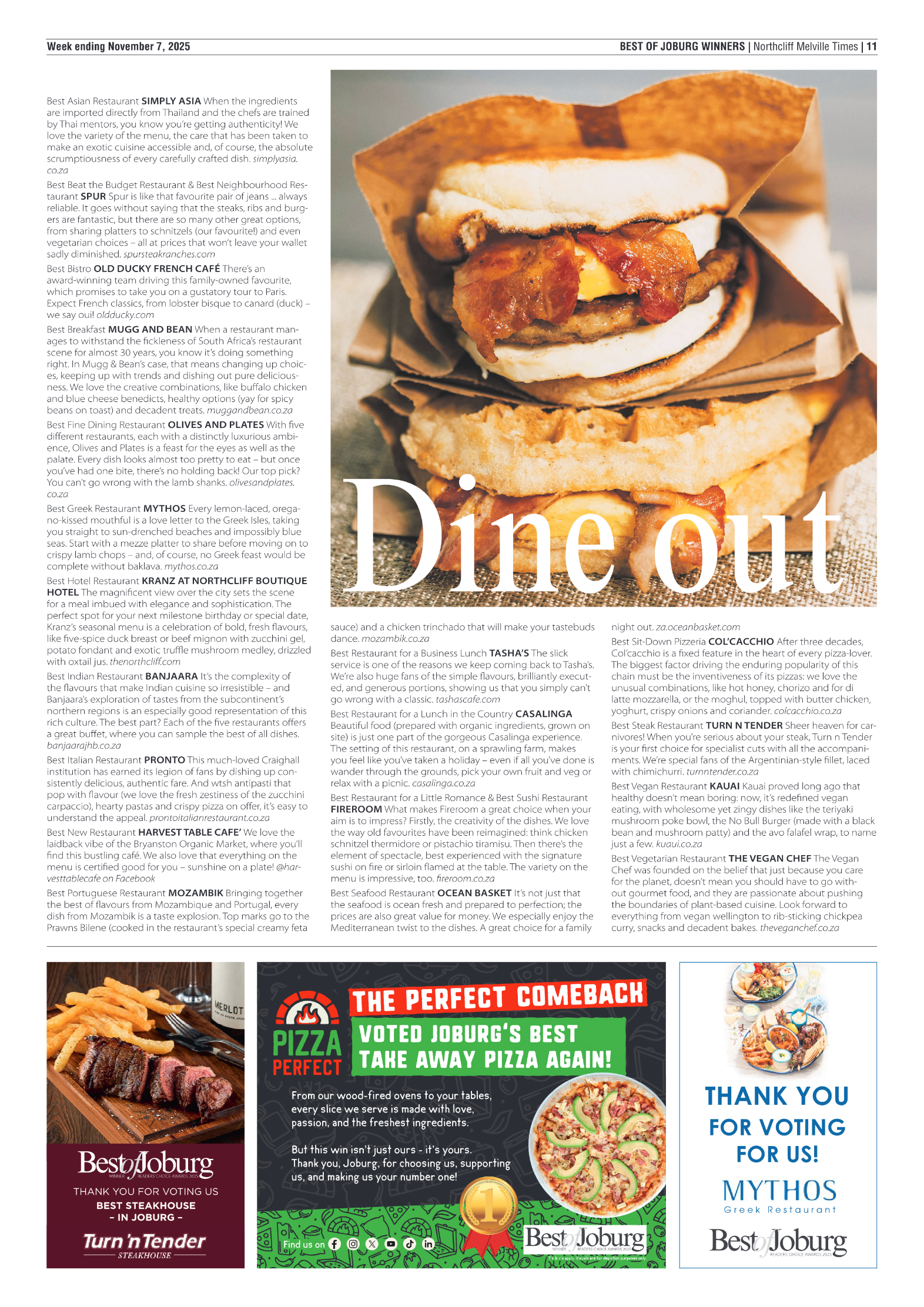 Best of Joburg Readers Choice Awards 2025 page 5