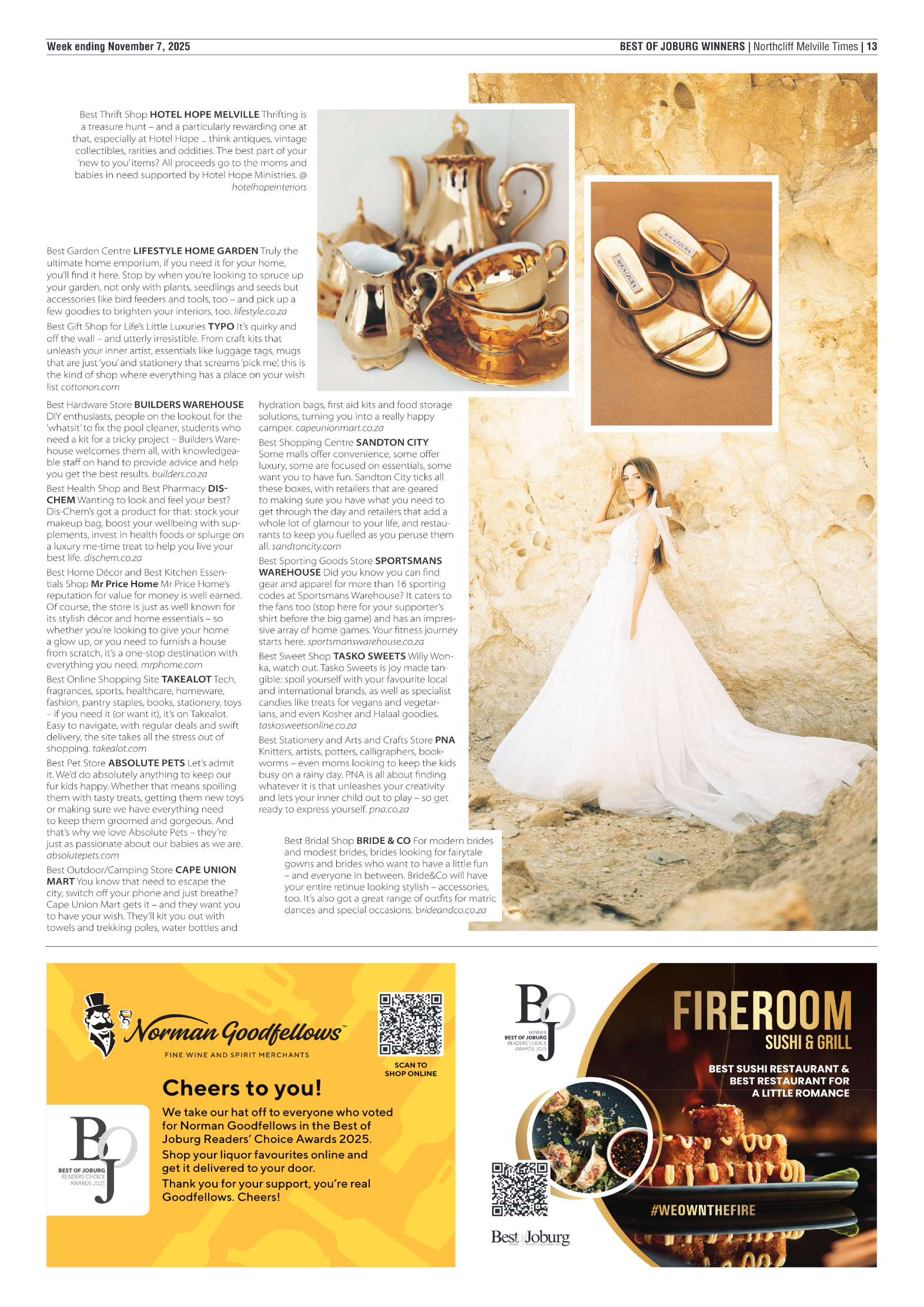 Best of Joburg Readers Choice Awards 2025 page 7
