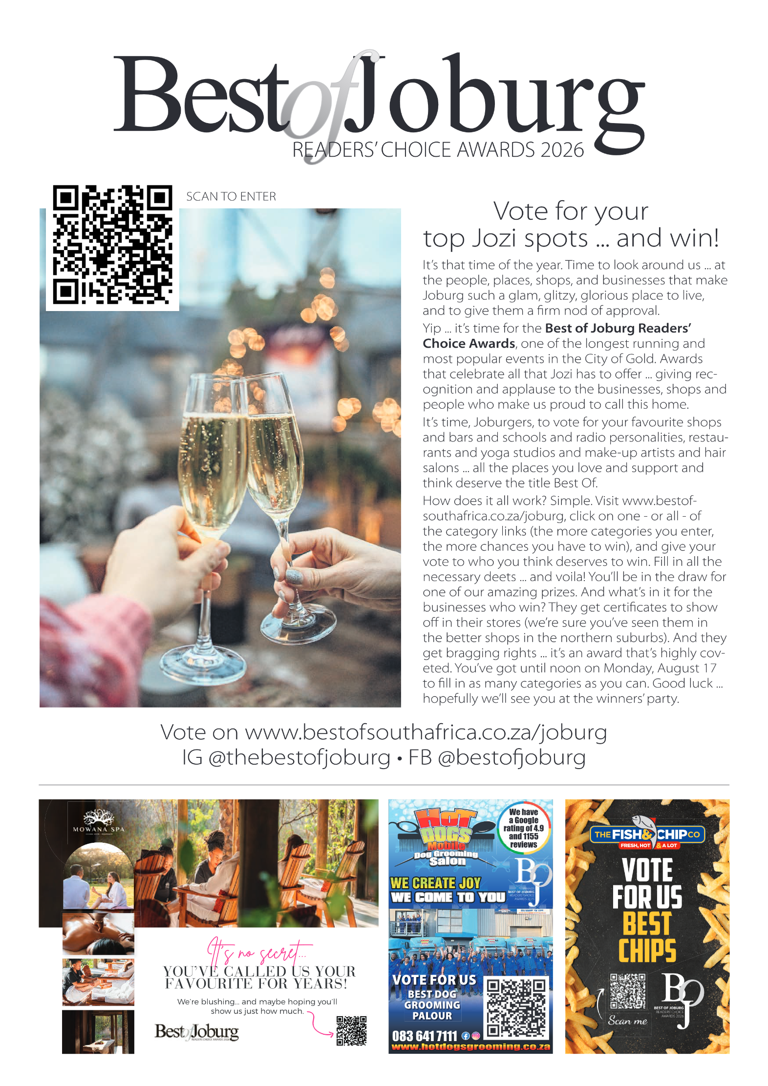 Best of Joburg Readers Choice Awards 2026 page 2