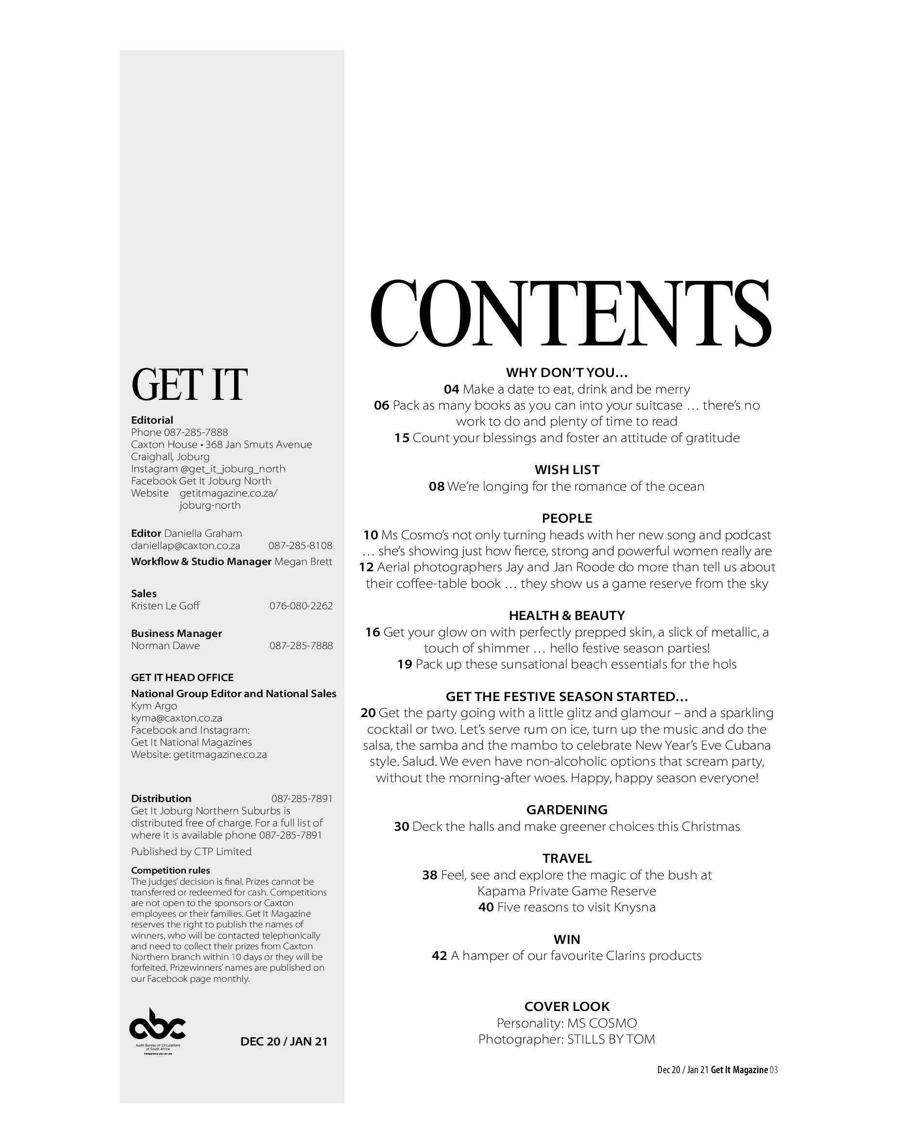 Get It Joburg North December  2020 page 3