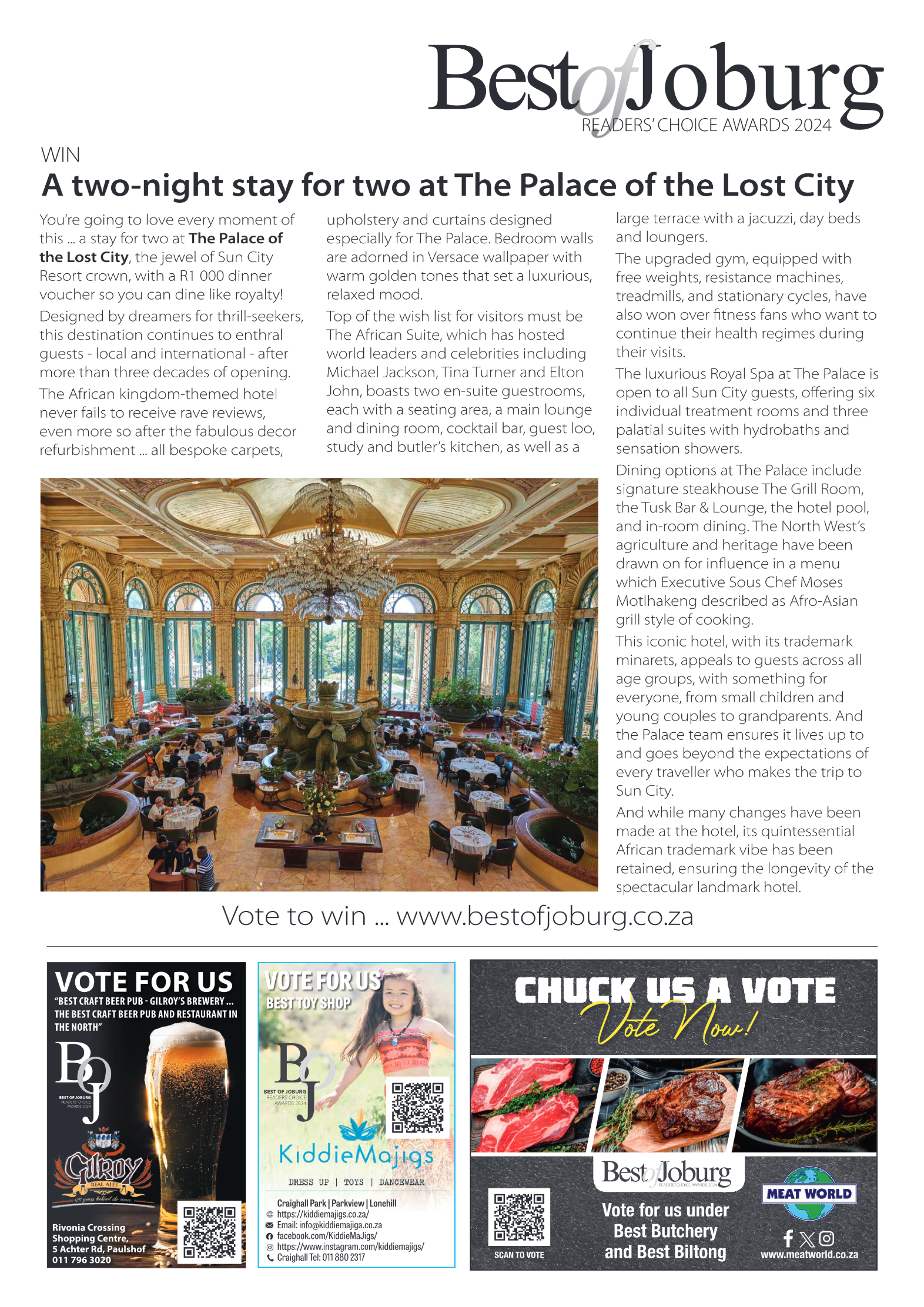 Best of Joburg Readers Choice Awards 2024 page 7