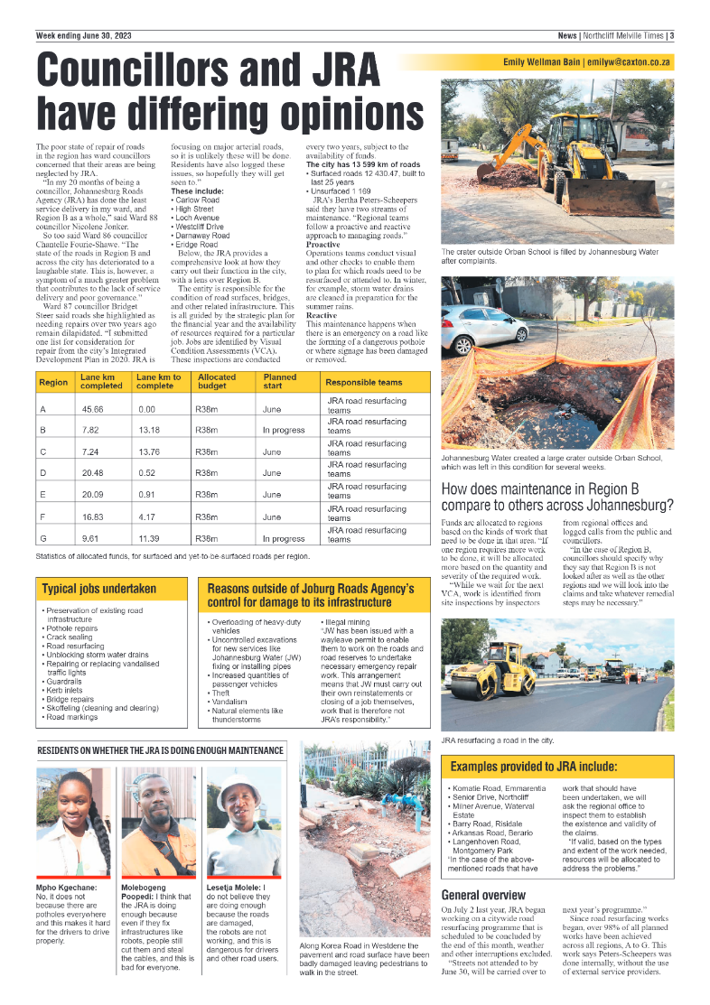 Northcliff Melville Times June 30 2023 page 3