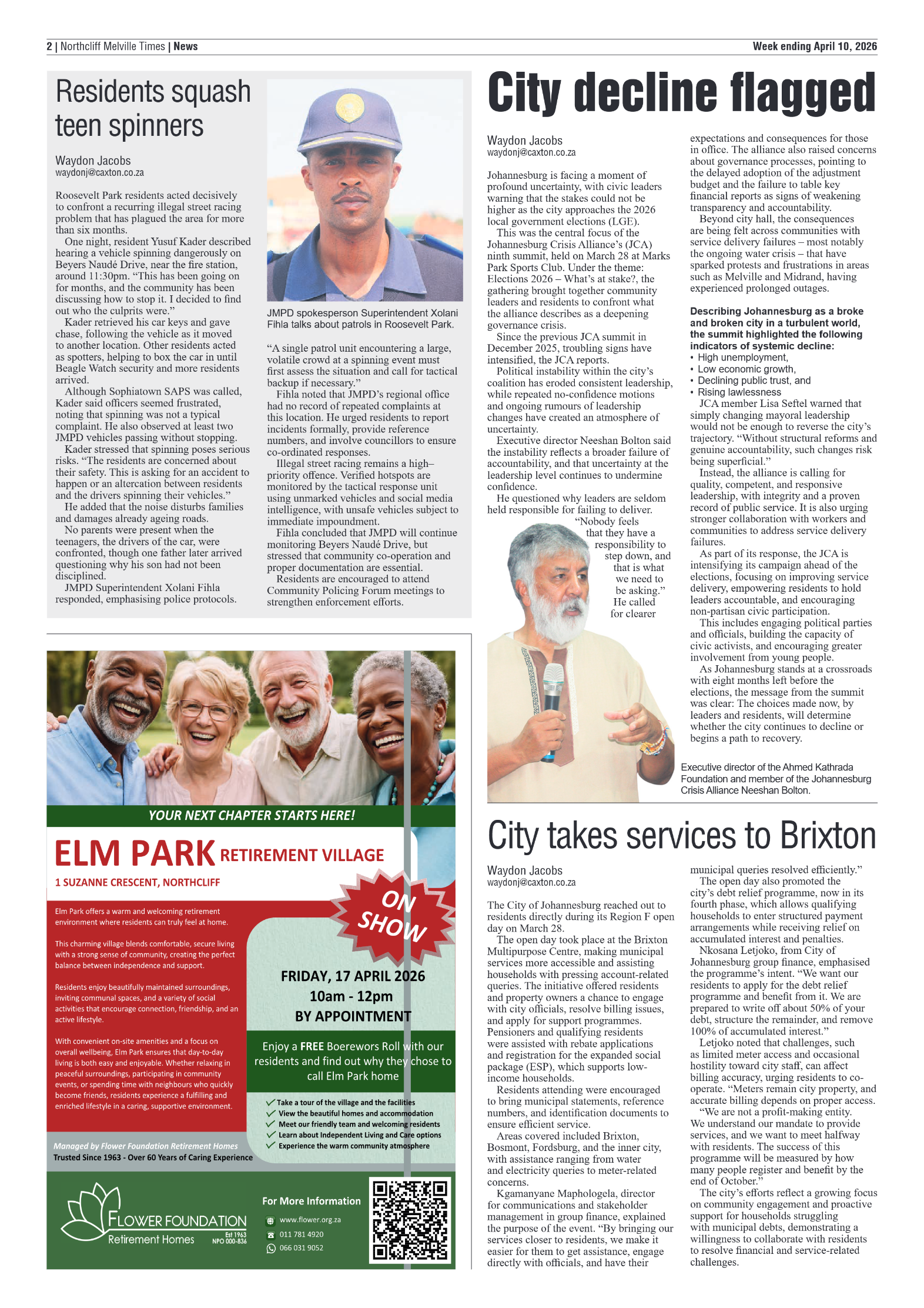 Northcliff Melville Times 10 April 2026 page 4