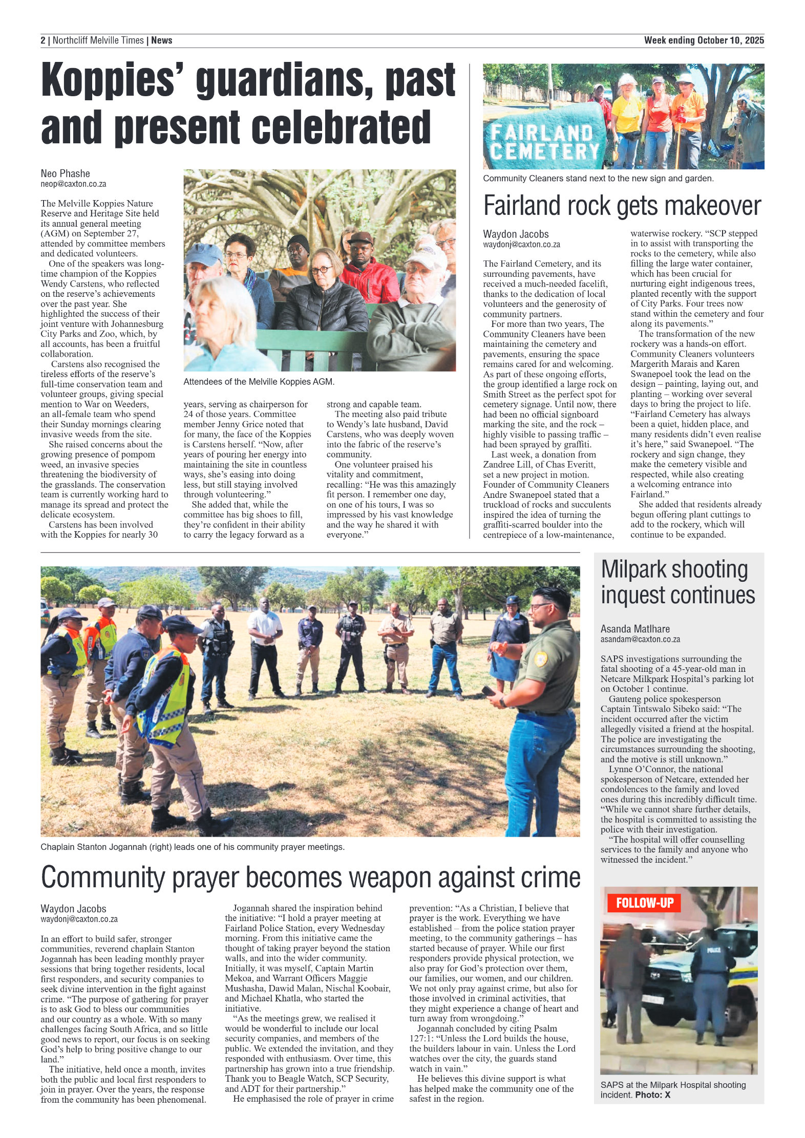 Northcliff Melville Times 10 October 2025 page 4