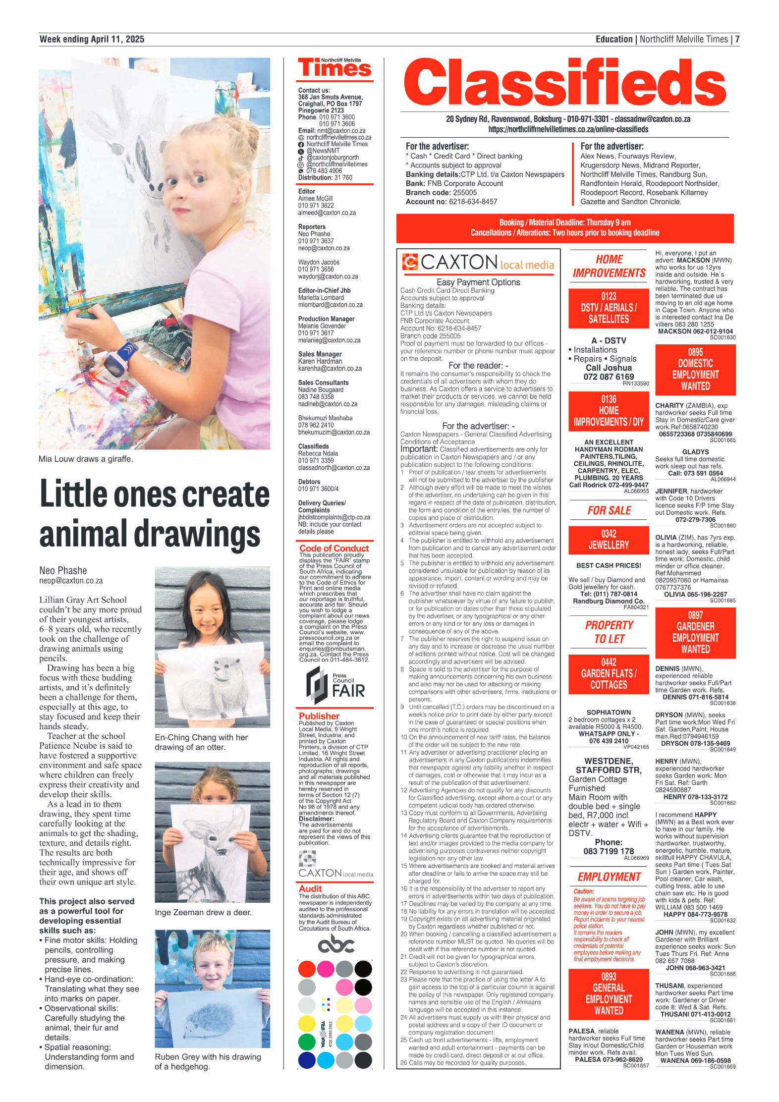 Northcliff Melville Times 11 April 2025 page 9