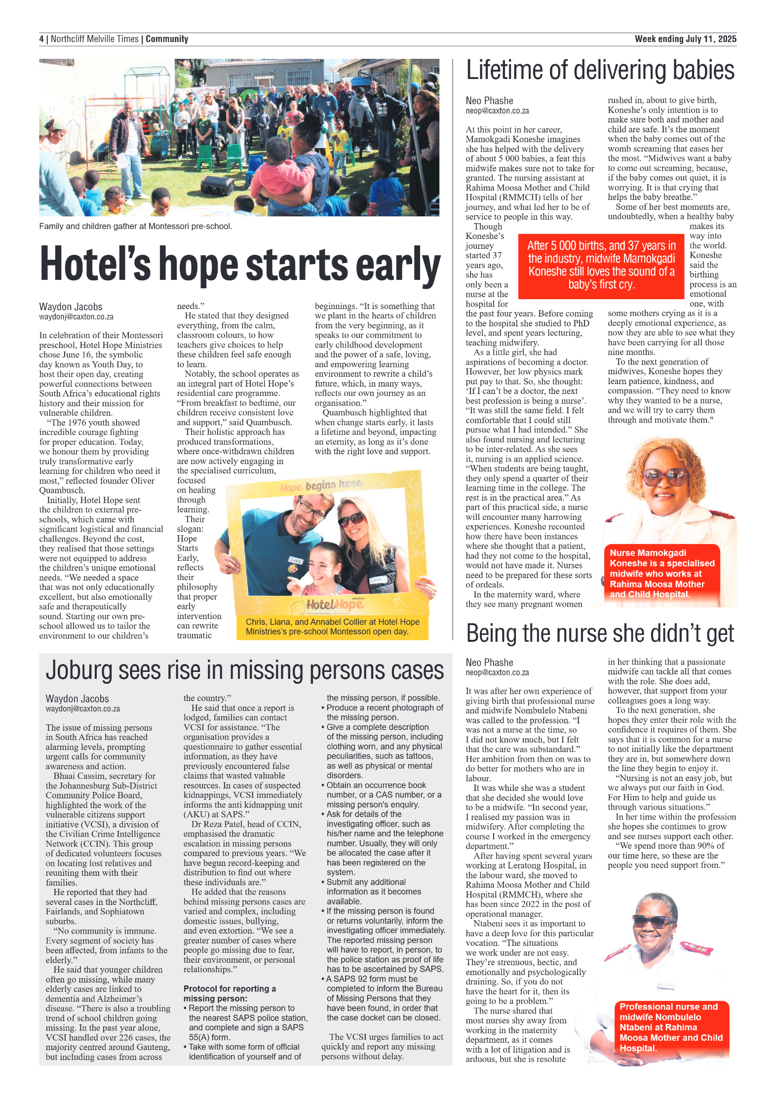 Northcliff Melville Times 11 July 2025 page 6