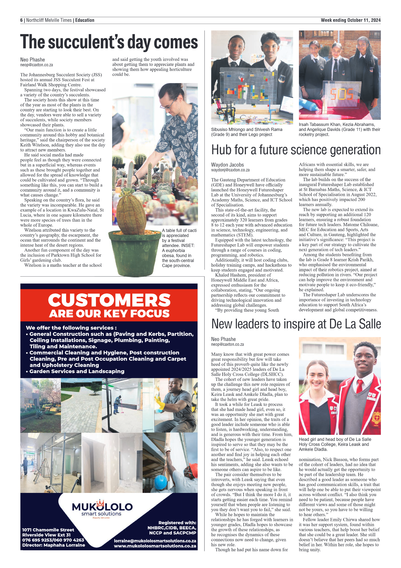 Northcliff Melville Times 11 October 2024 page 6