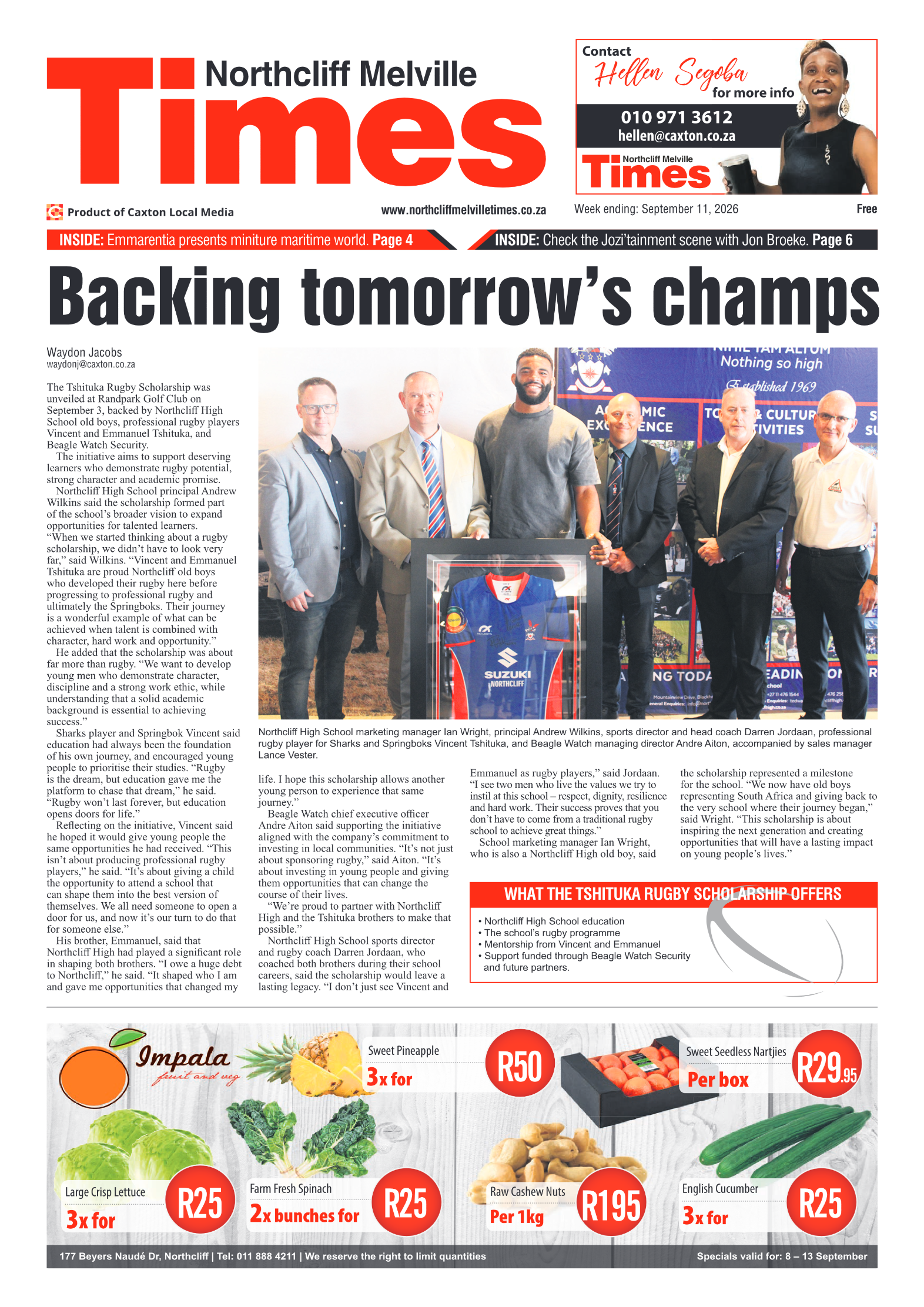 Northcliff Melville Times 11 September 2026 page 3