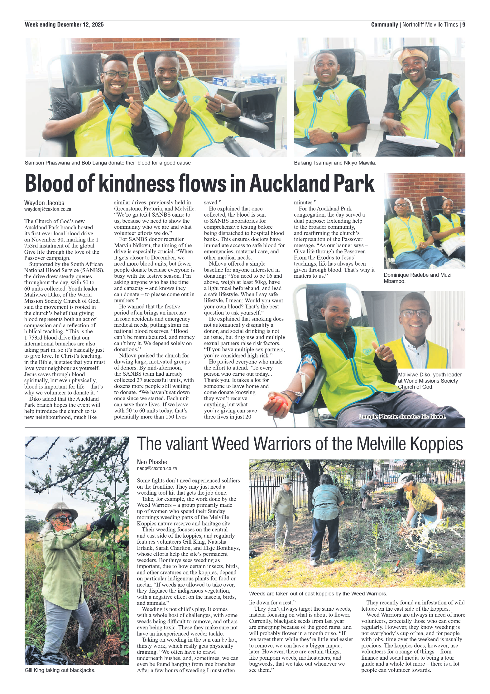 Northcliff Melville Times 12 December 2025 page 11