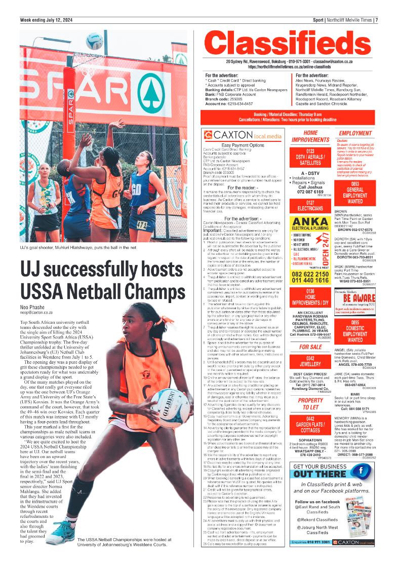 Northcliff Melville Times 12 July 2024 page 7