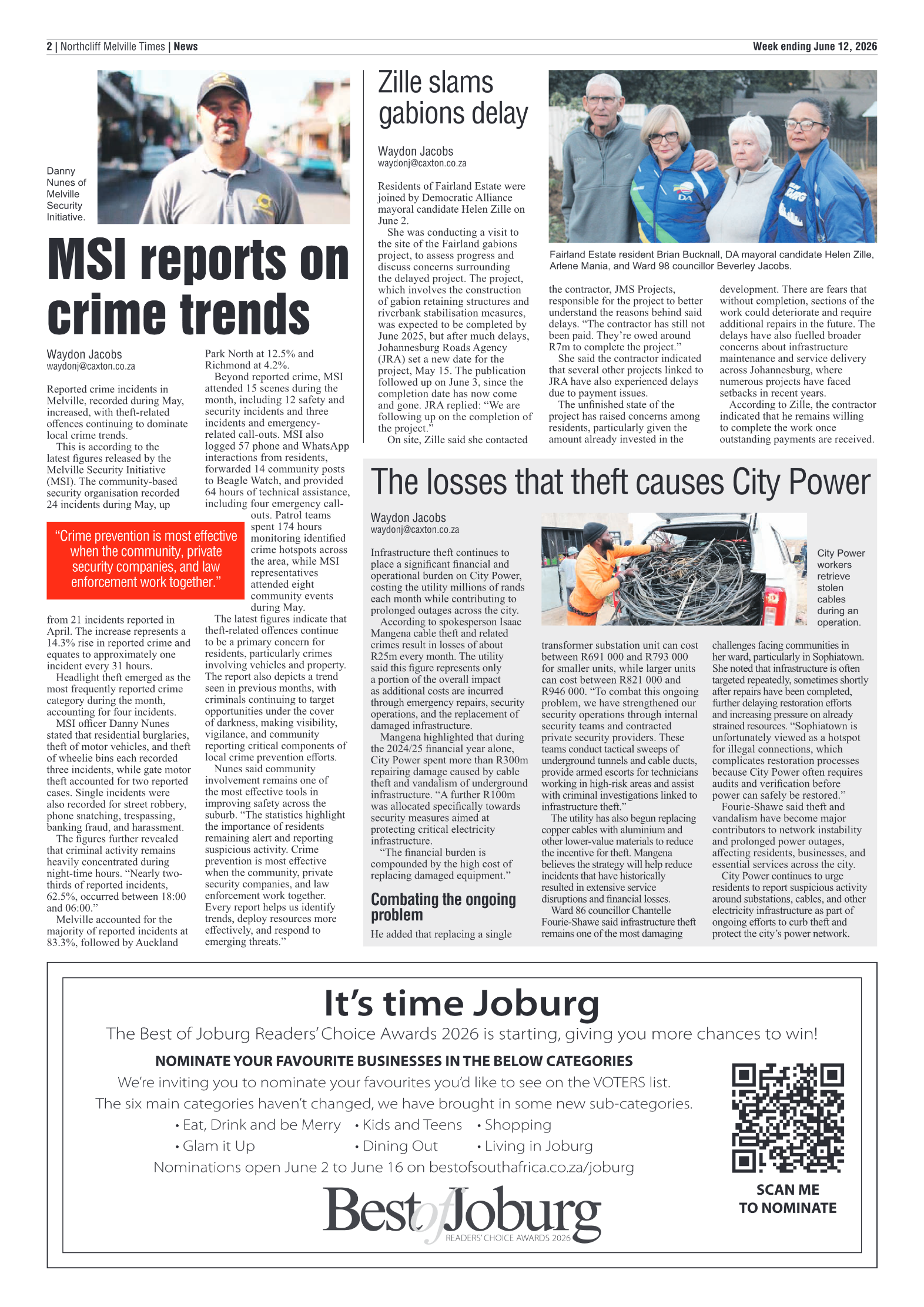 Northcliff Melville Times 12 June 2026 page 4