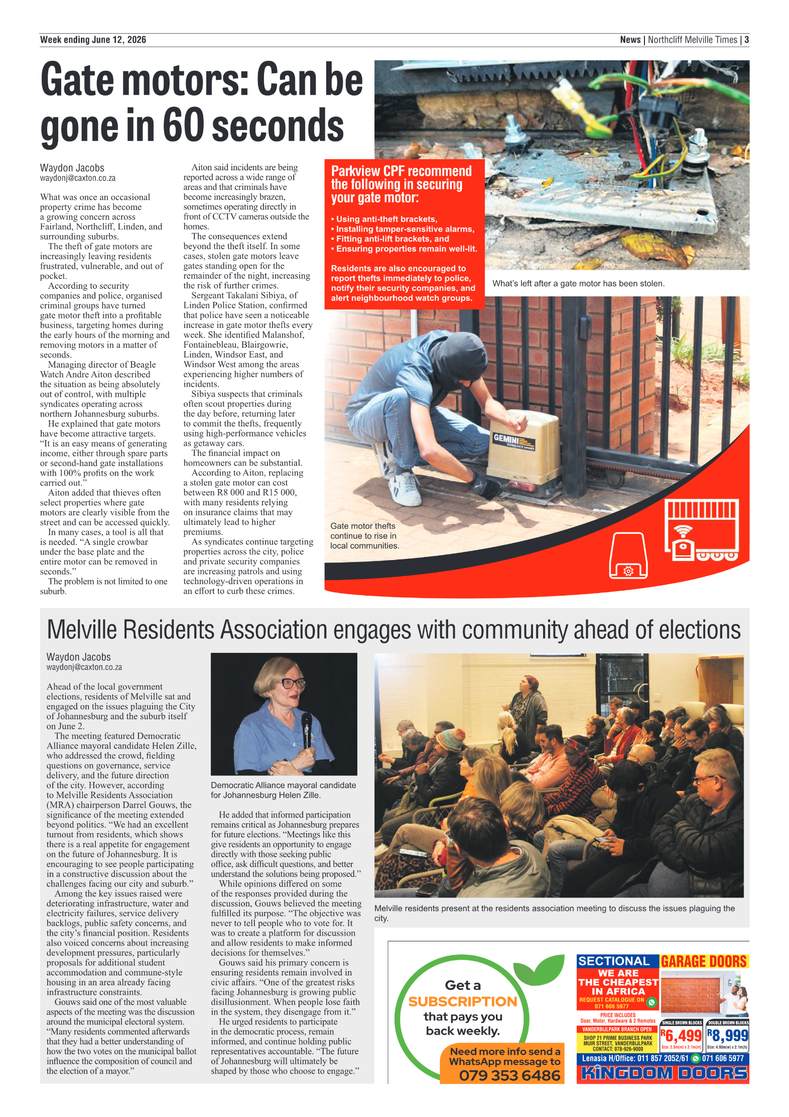 Northcliff Melville Times 12 June 2026 page 5