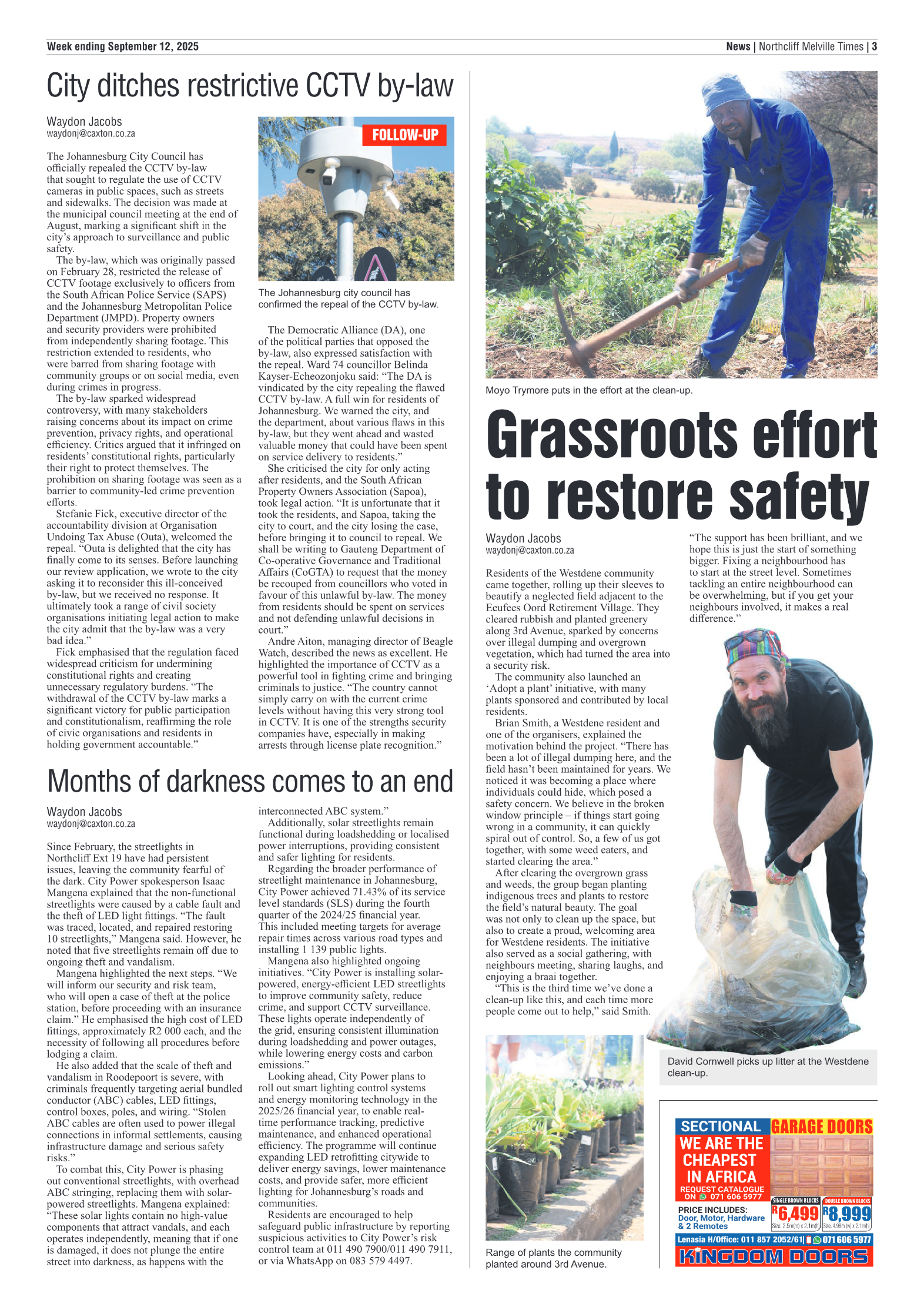 Northcliff Melville Times 12 September 2025 page 3