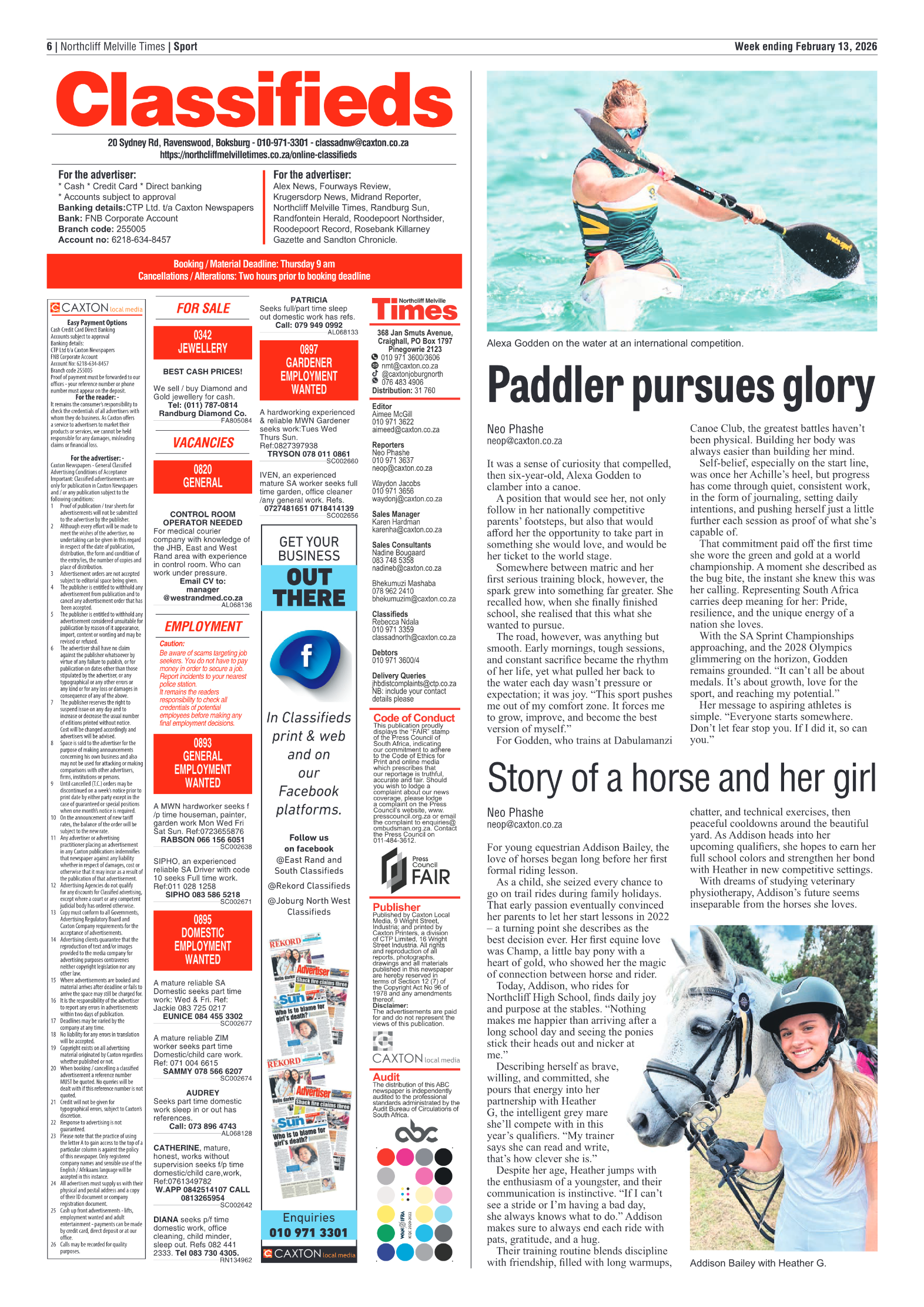 Northcliff Melville Times 13 February 2026 page 8