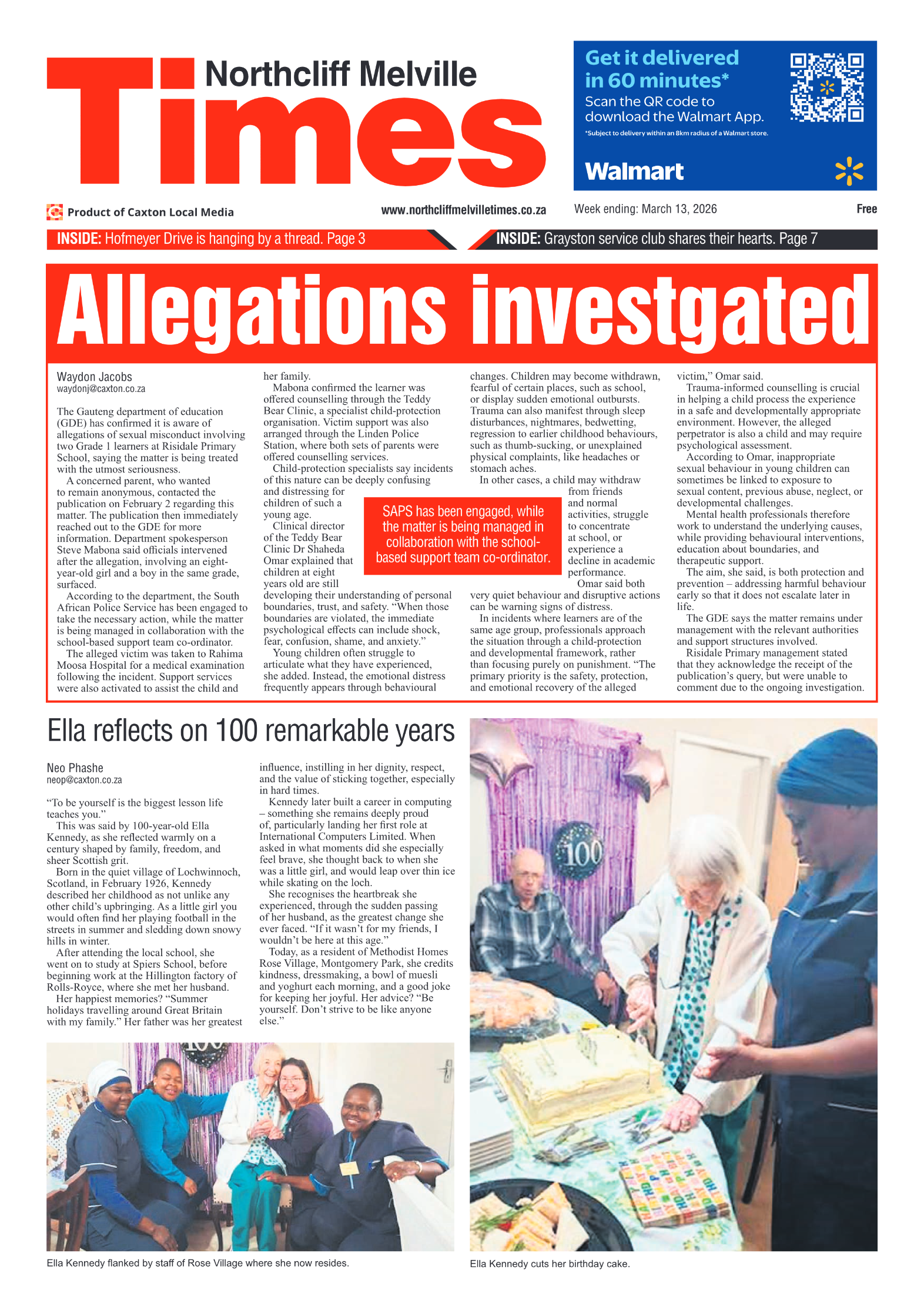 Northcliff Melville Times 13 March 2026 page 3