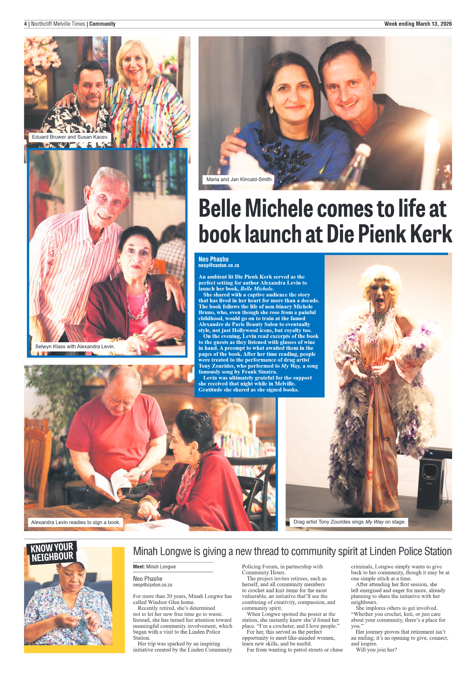 Northcliff Melville Times 13 March 2026 page 6