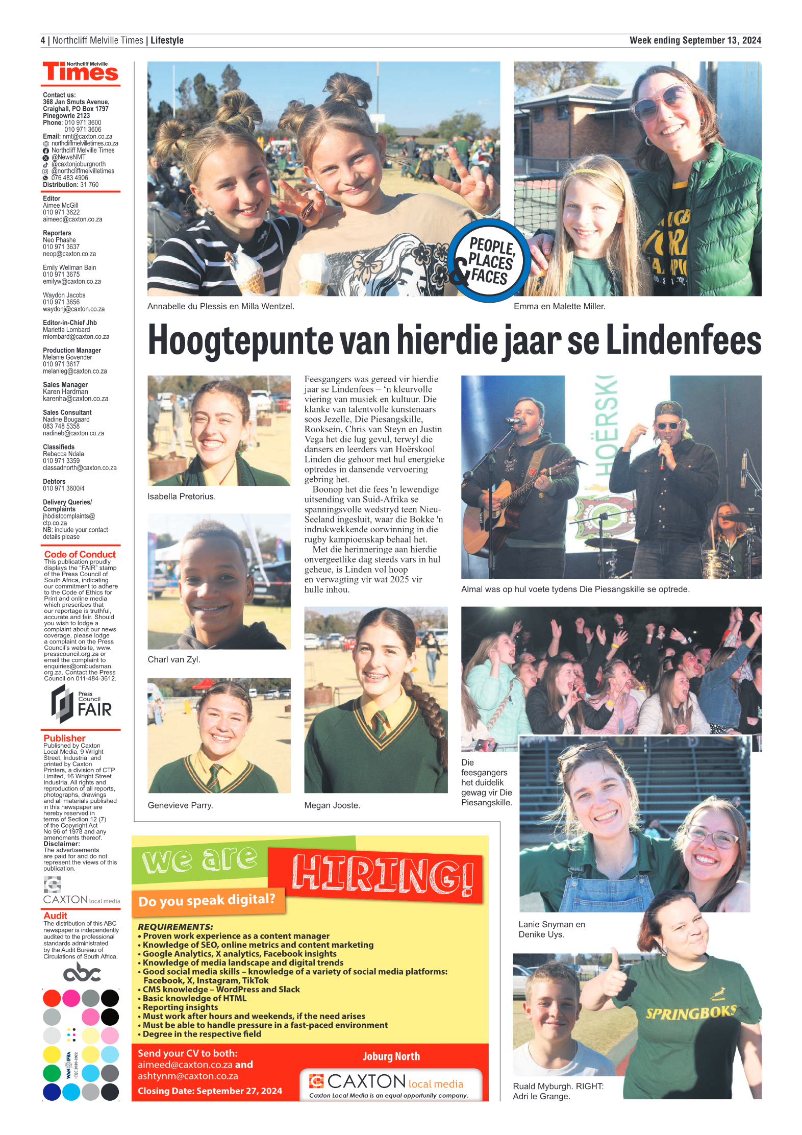 Northcliff Melville Times 13 September 2024 page 4