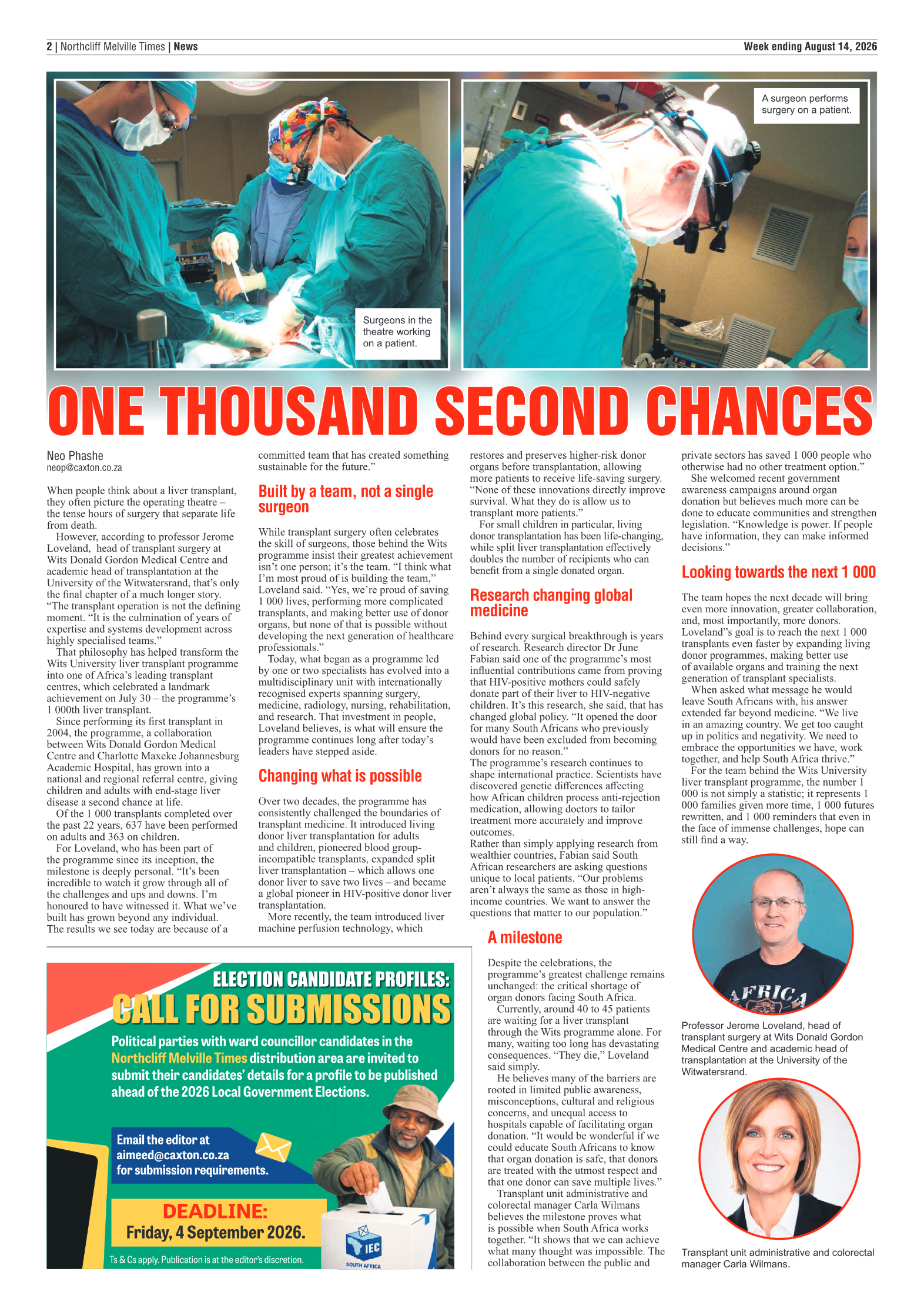 Northcliff Melville Times 14 August 2026 page 2