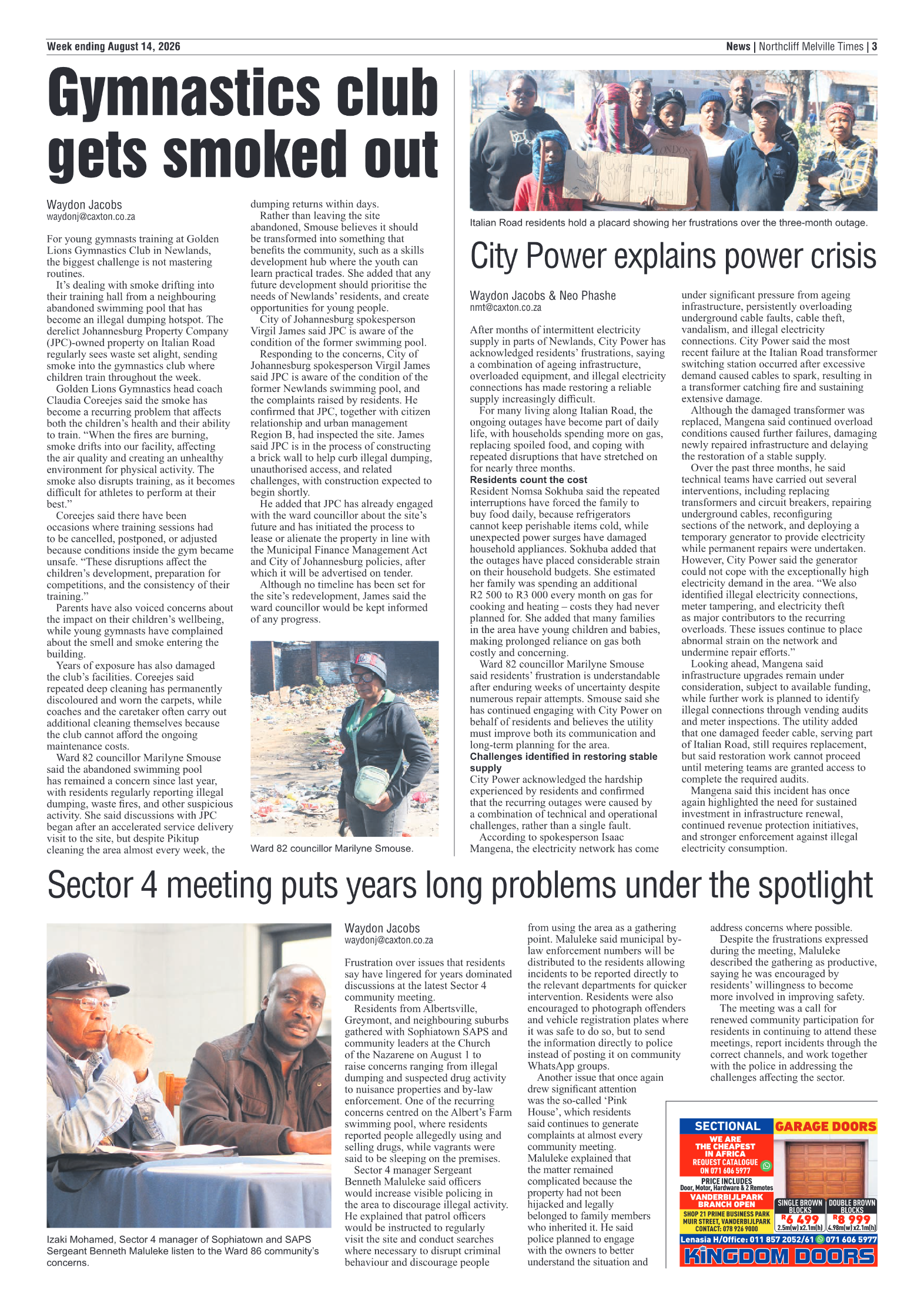Northcliff Melville Times 14 August 2026 page 3