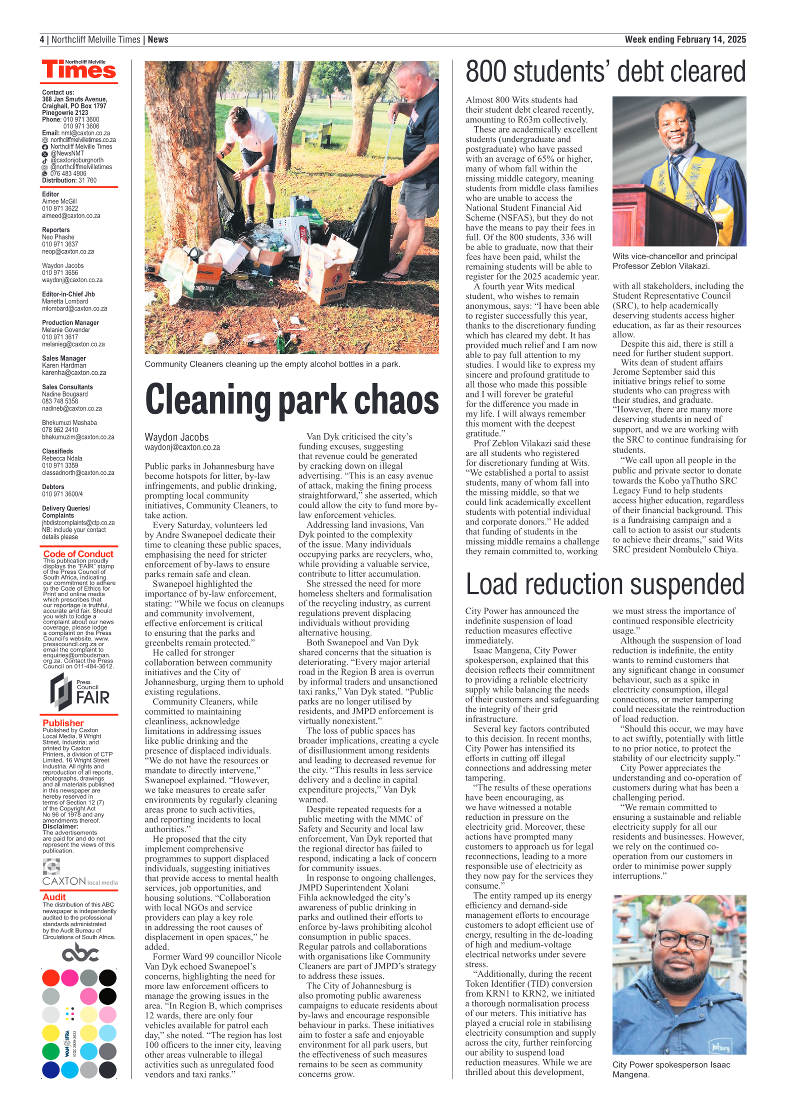 Northcliff Melville Times 14 February 2025 page 4