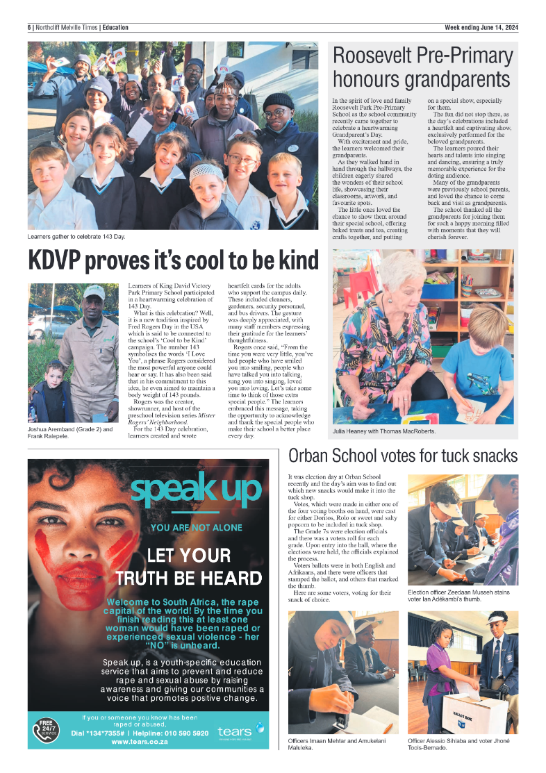 Northcliff Melville Times 14 June 2024 page 6