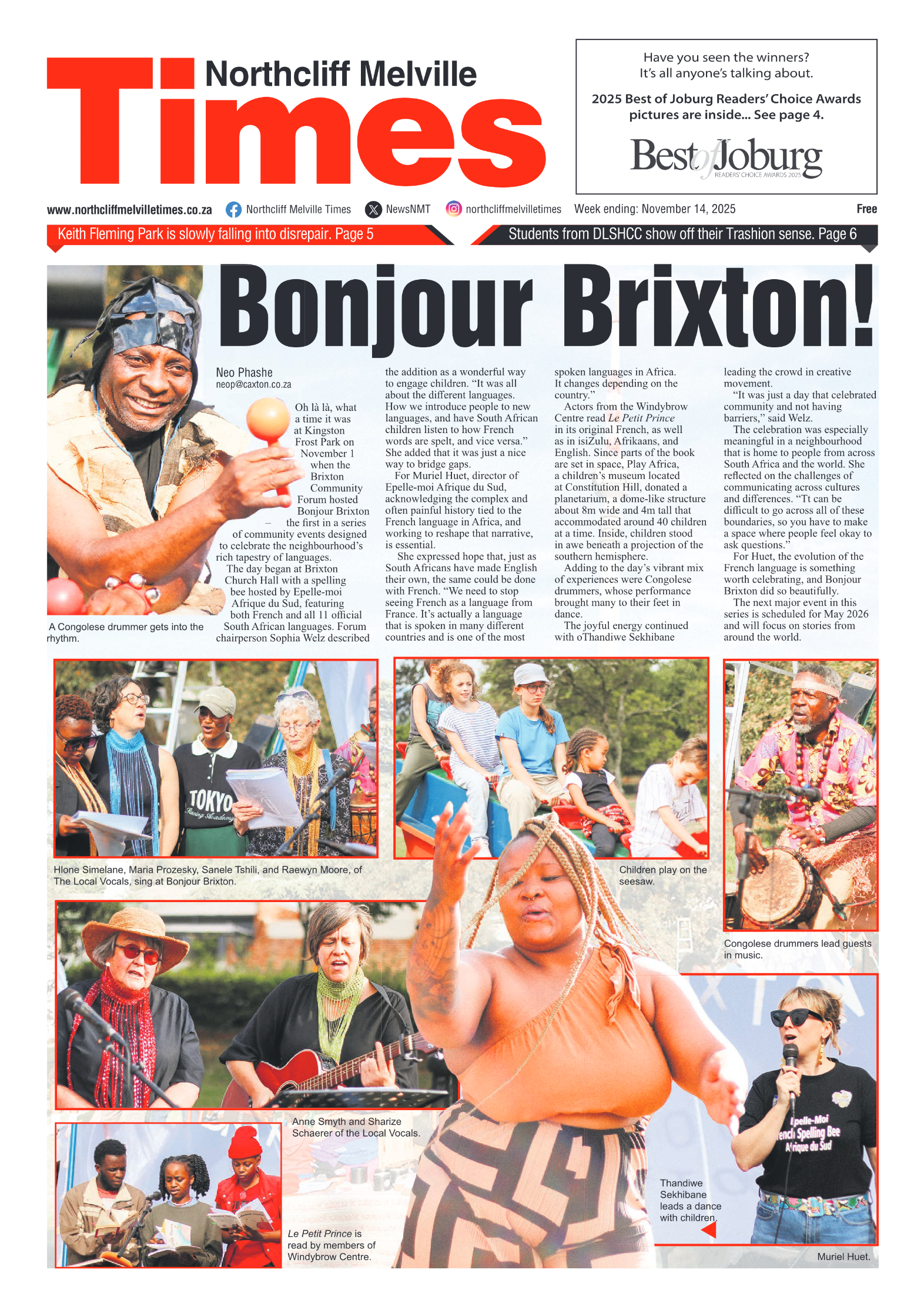 Northcliff Melville Times 14 November 2025 page 3