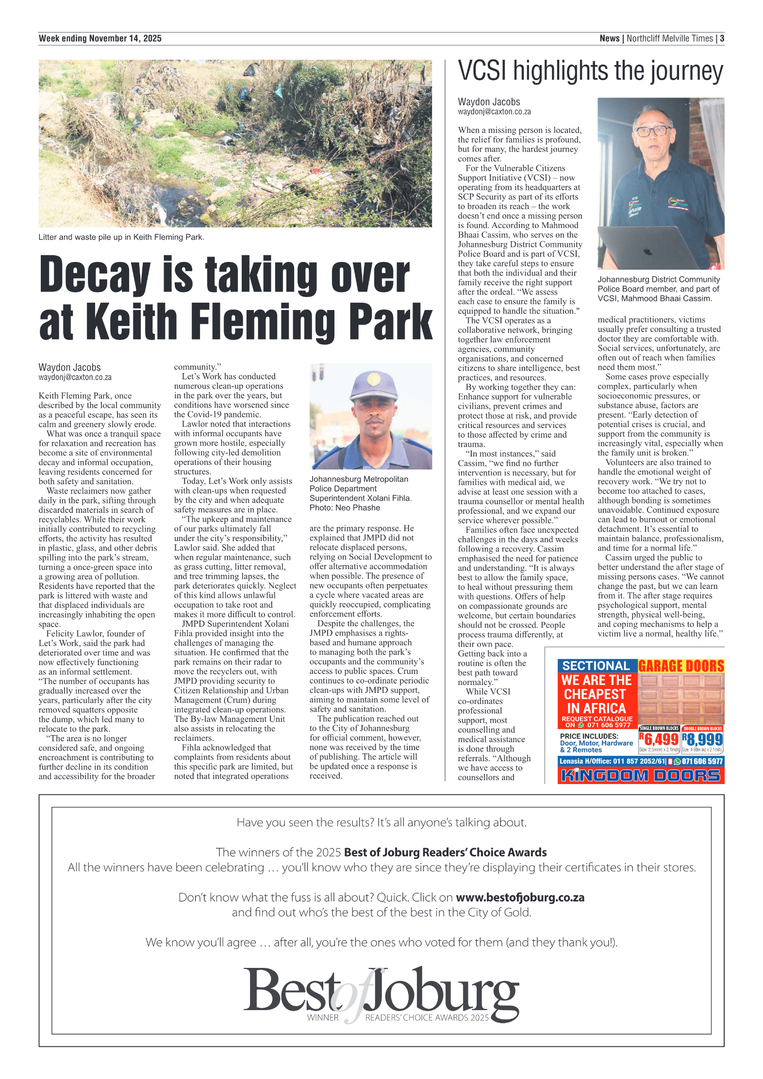 Northcliff Melville Times 14 November 2025 page 5