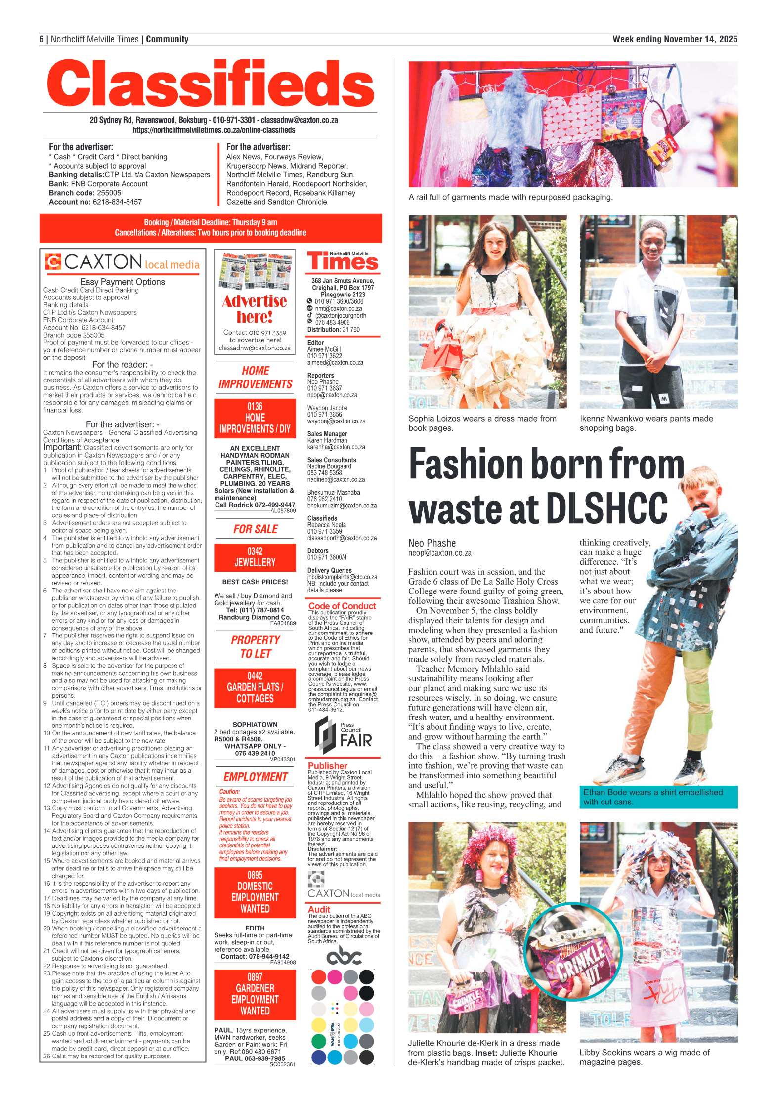 Northcliff Melville Times 14 November 2025 page 8