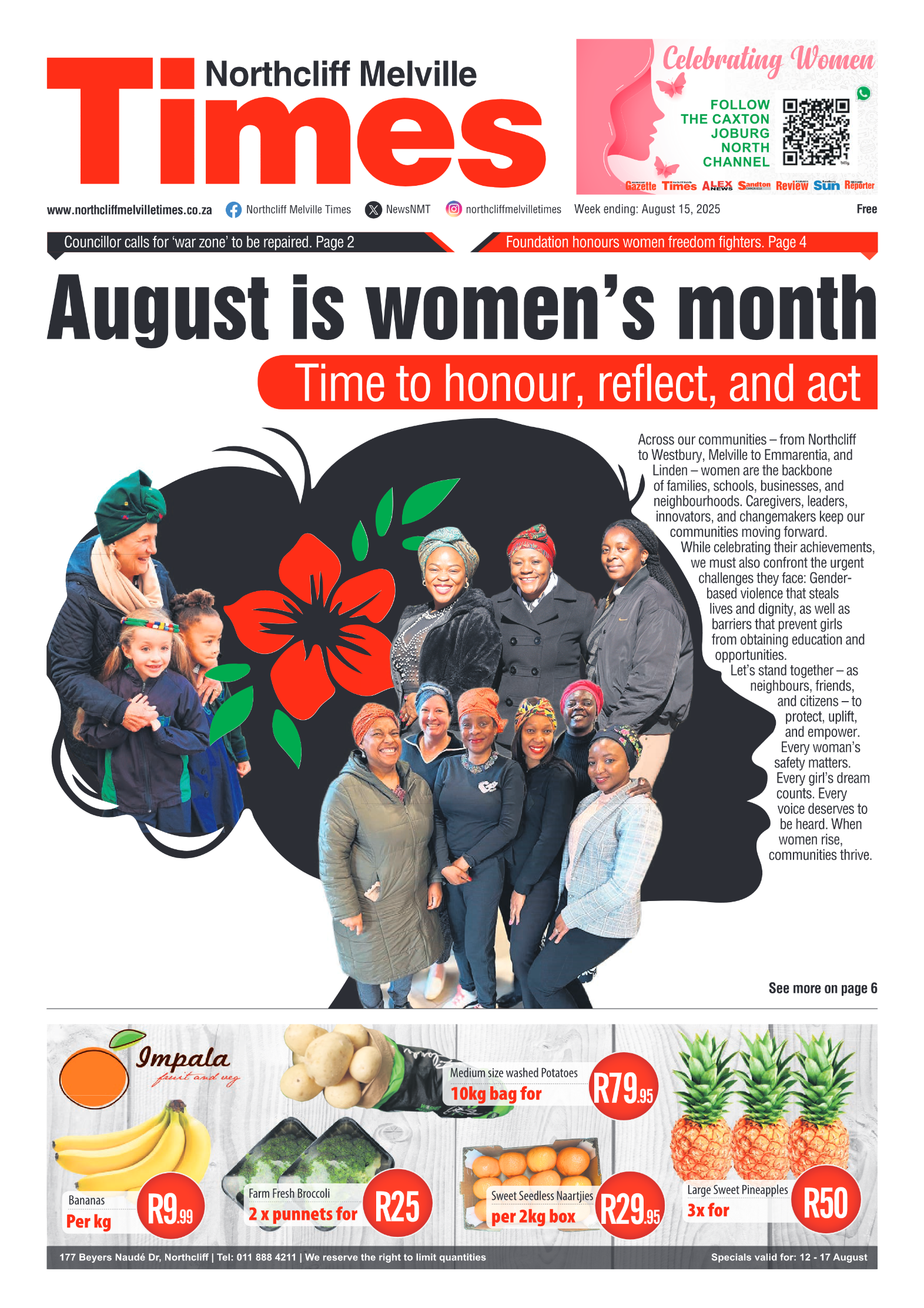 Northcliff Melville Times 15 August 2025 page 3