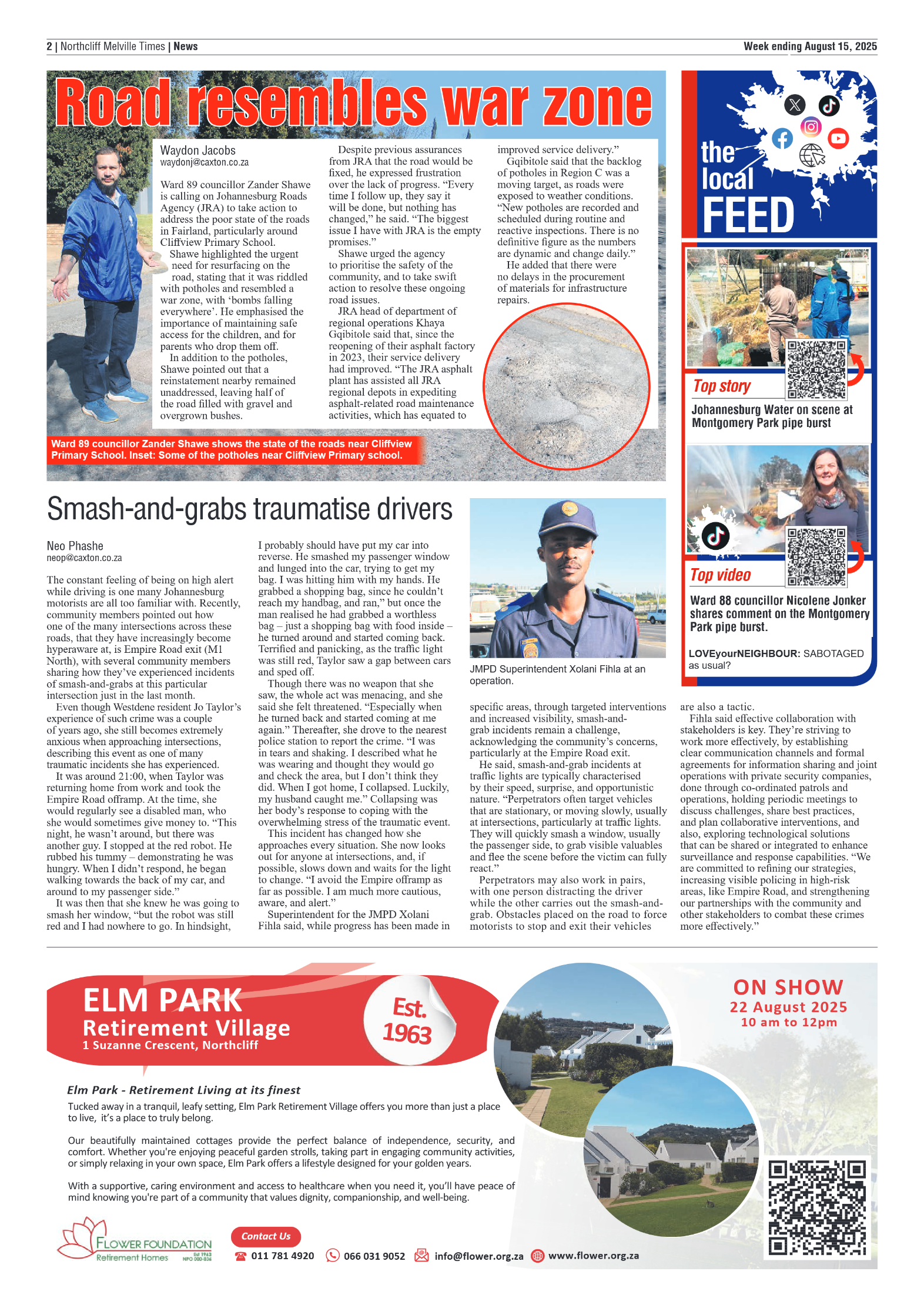 Northcliff Melville Times 15 August 2025 page 4