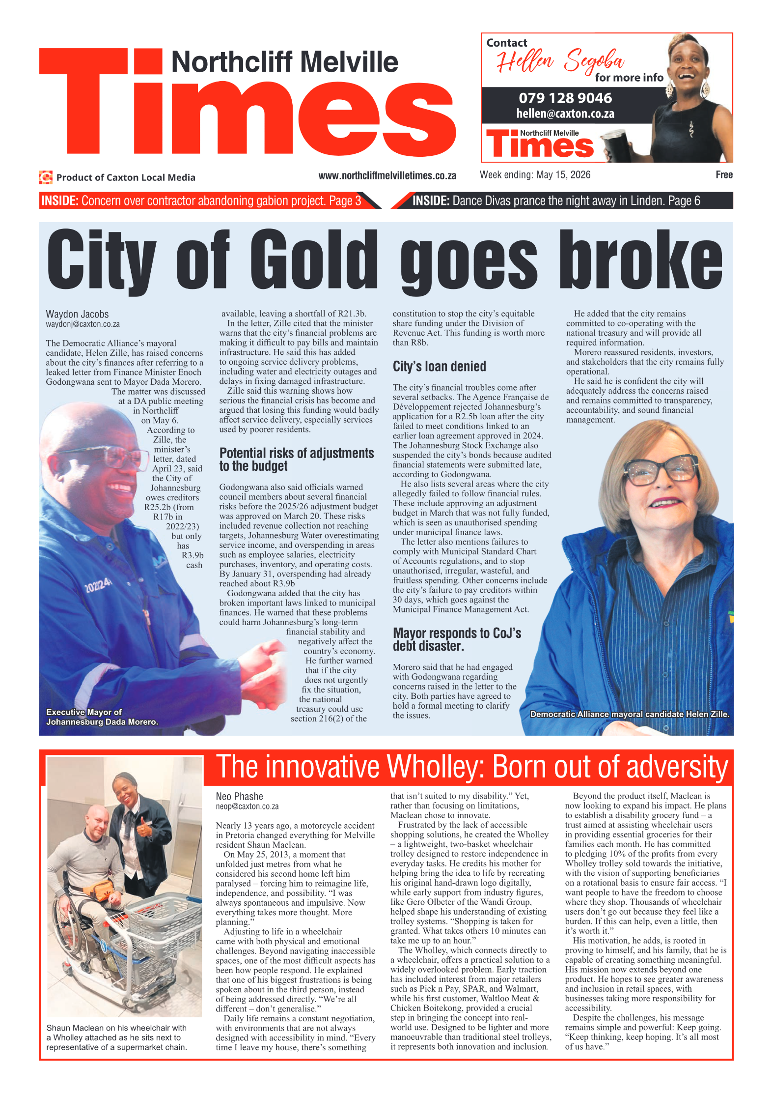 Northcliff Melville Times 15 May 2026 page 3