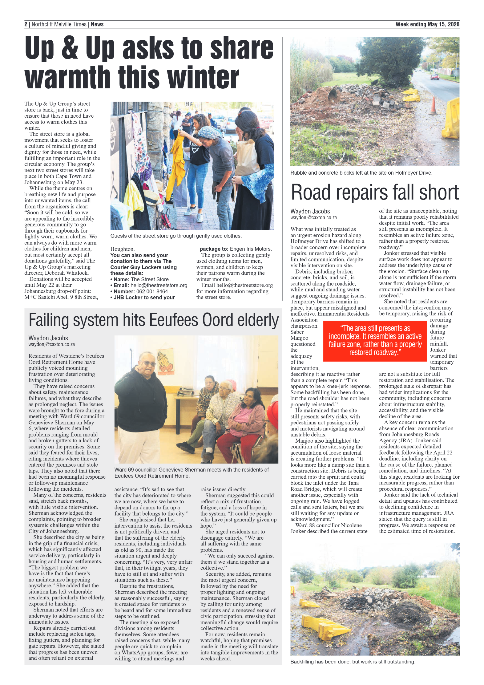 Northcliff Melville Times 15 May 2026 page 4