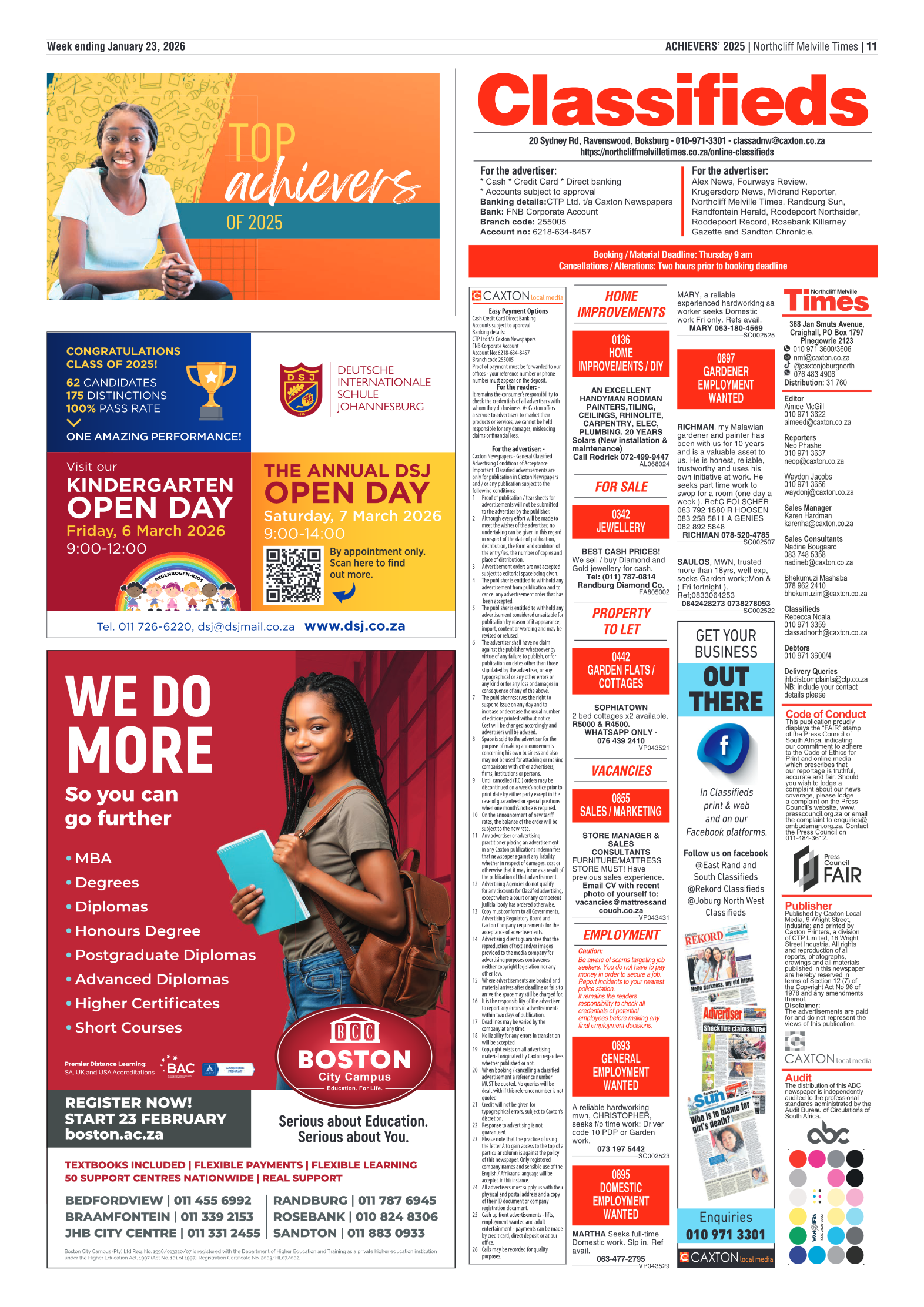 Northcliff Melville Times 23 January 2026 page 13