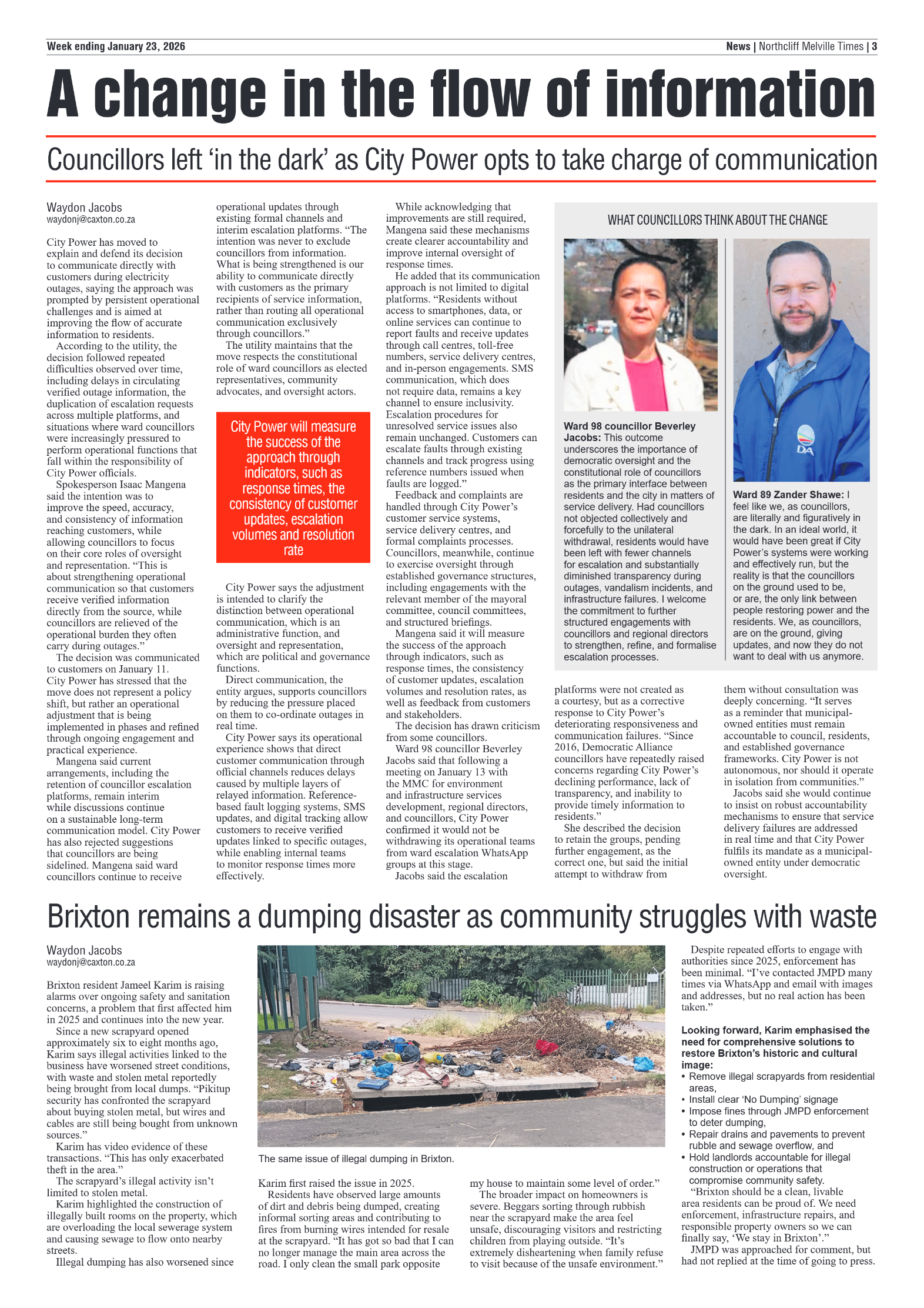 Northcliff Melville Times 23 January 2026 page 5