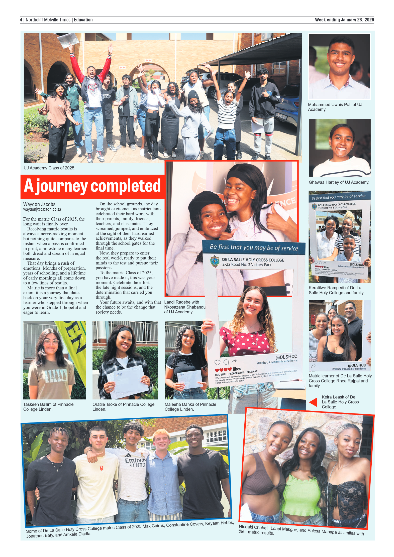 Northcliff Melville Times 23 January 2026 page 6