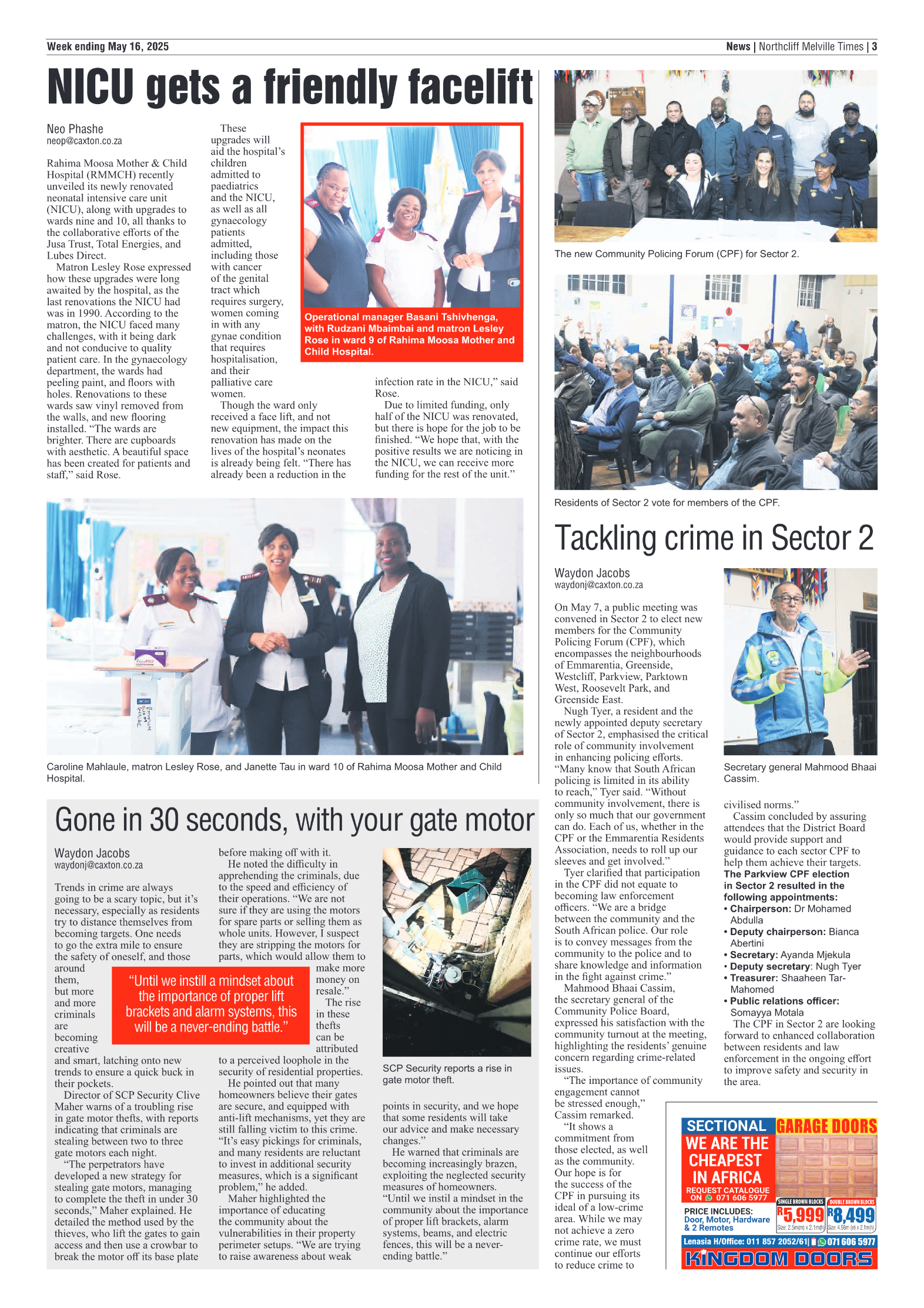 Northcliff Melville Times 16 May 2025 page 5