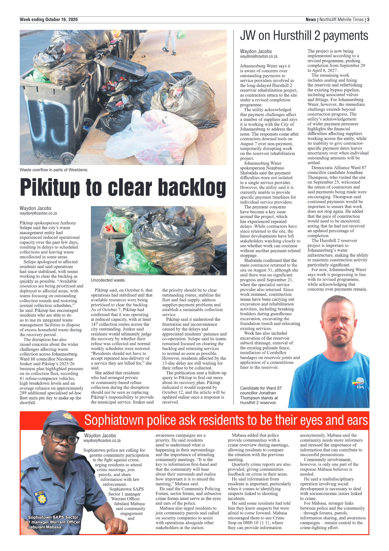Northcliff Melville Times 16 October 2026 page 3