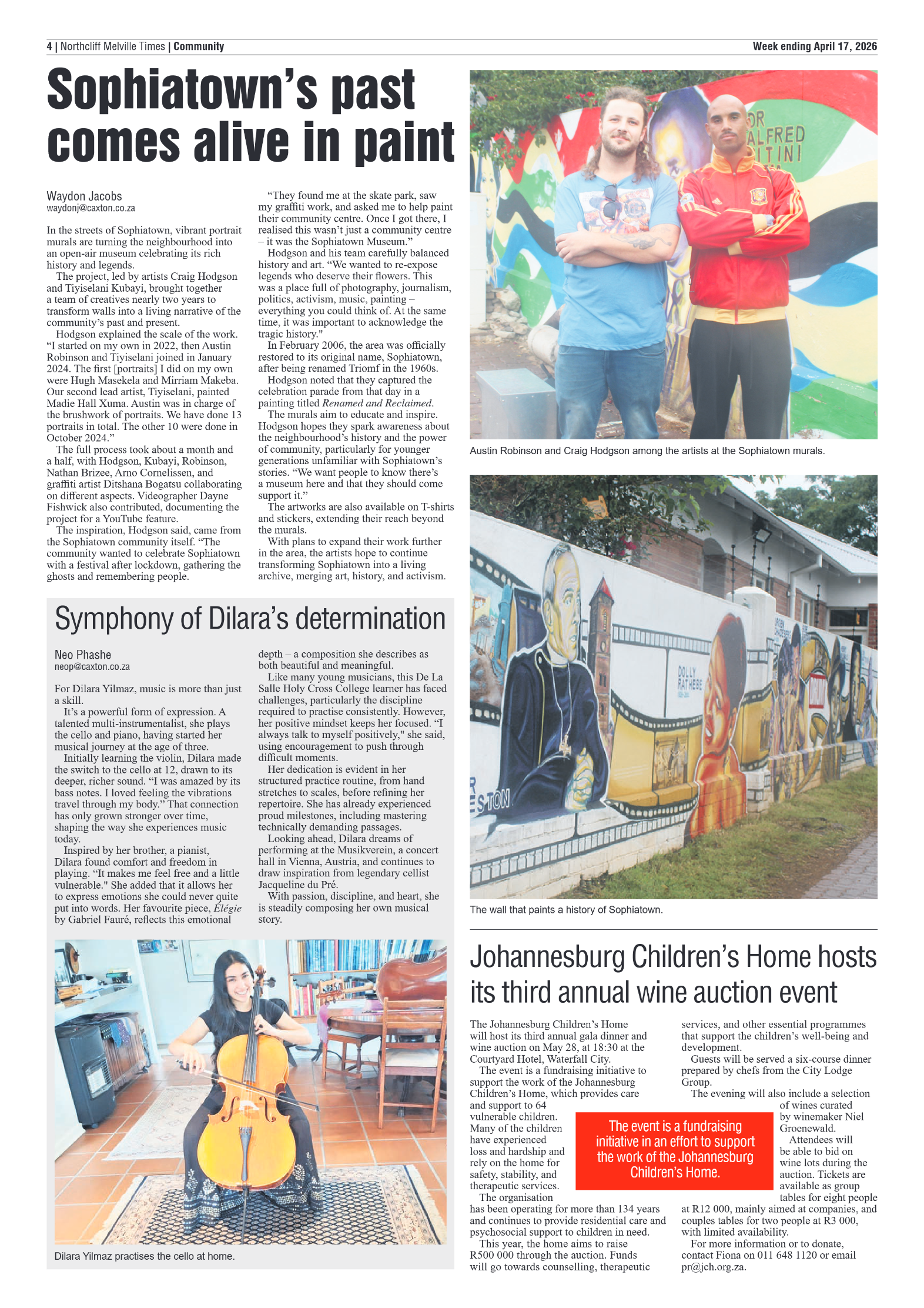 Northcliff Melville Times 17 April 2026 page 4