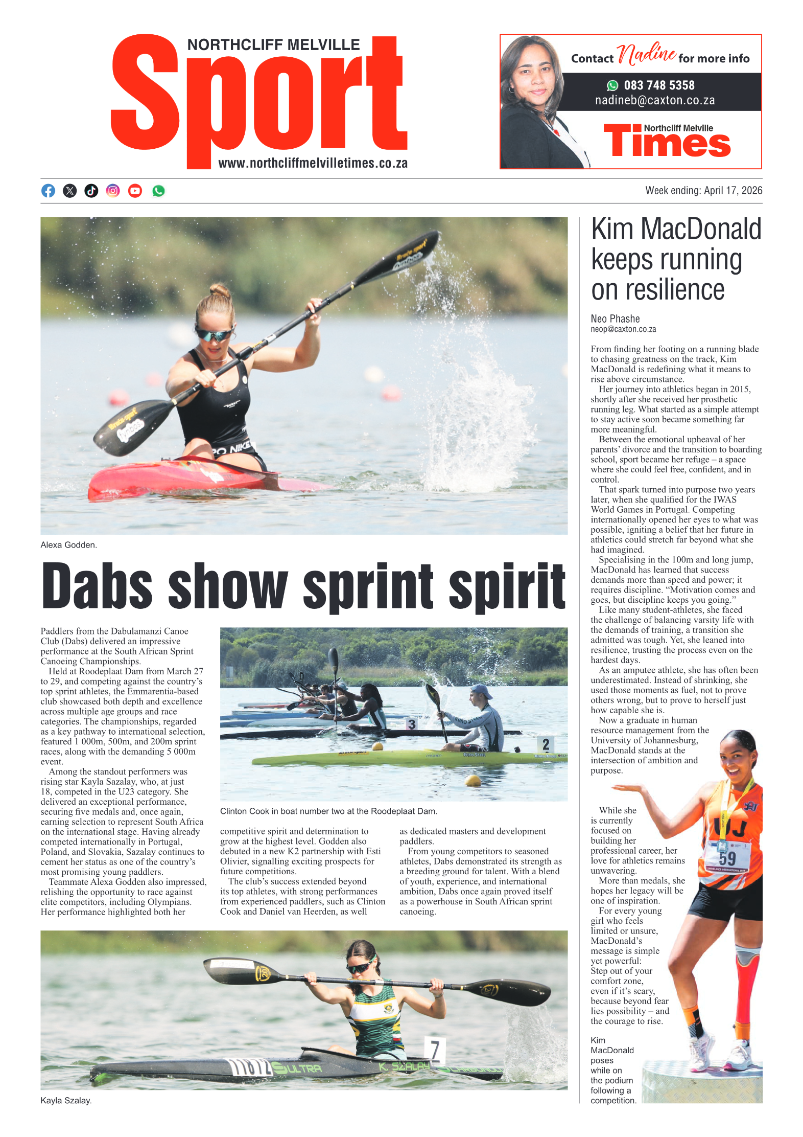 Northcliff Melville Times 17 April 2026 page 8