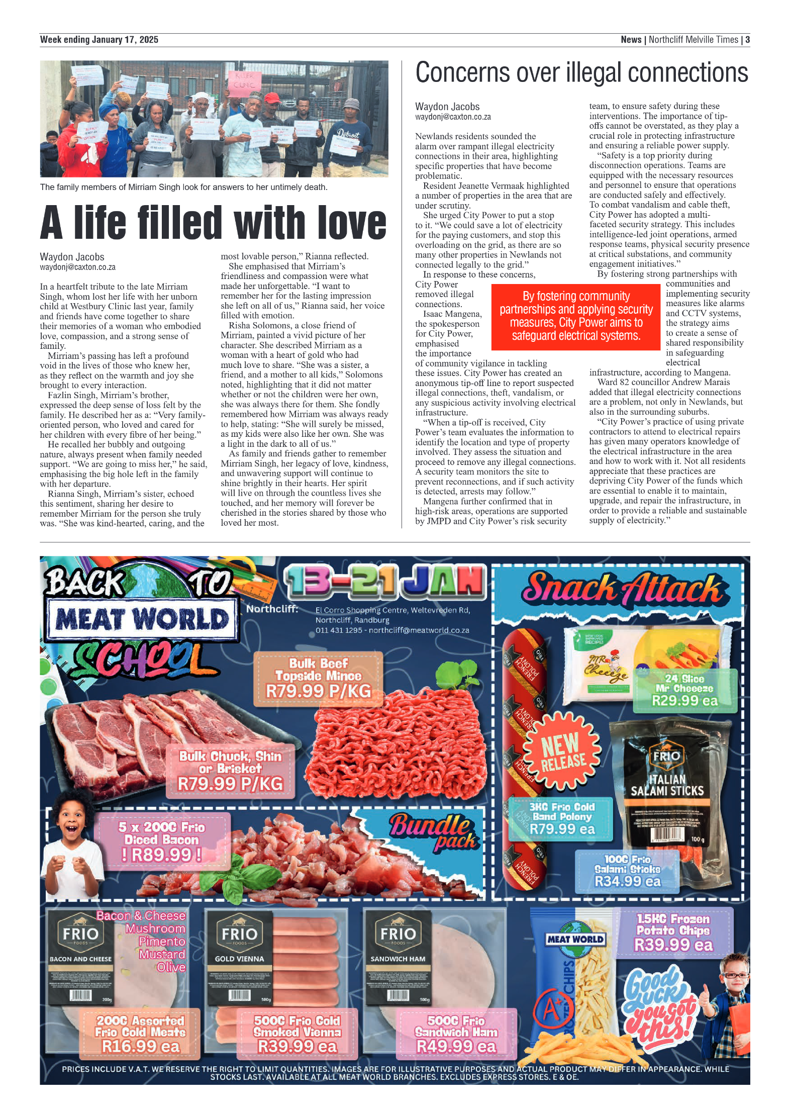 Northcliff Melville Times 17 January 2025 page 3