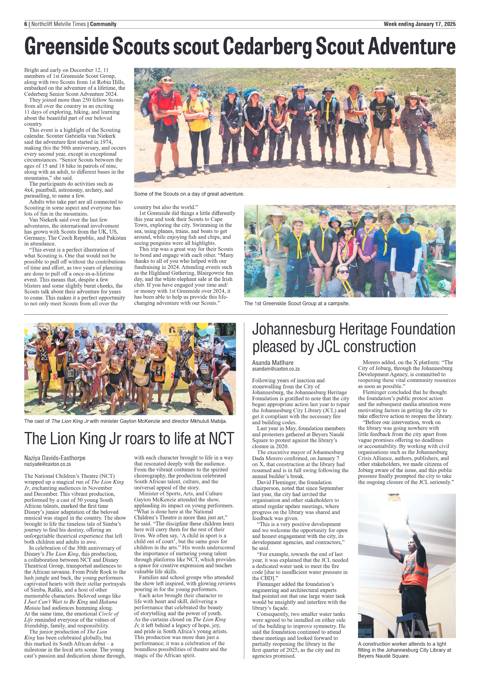Northcliff Melville Times 17 January 2025 page 6