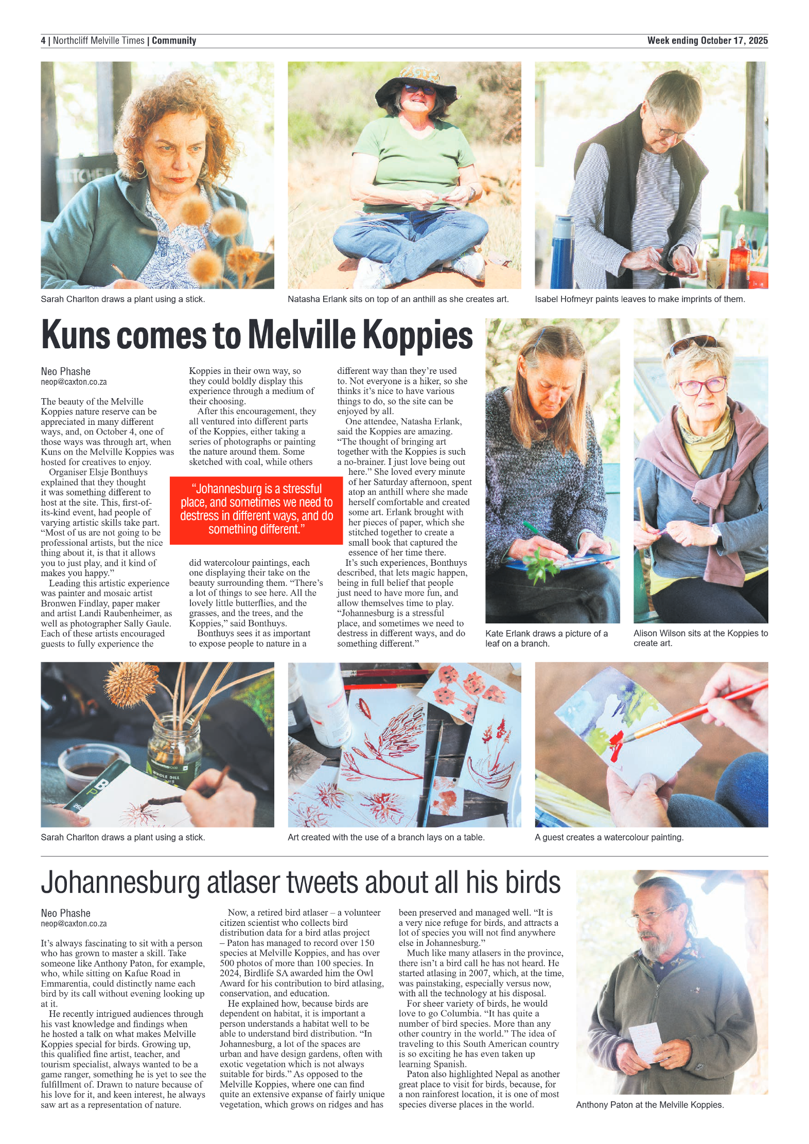 Northcliff Melville Times 17 October 2025 page 4