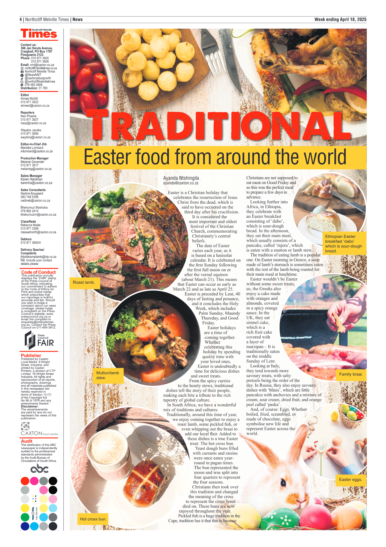 Northcliff Melville Times 18 April 2025 page 4