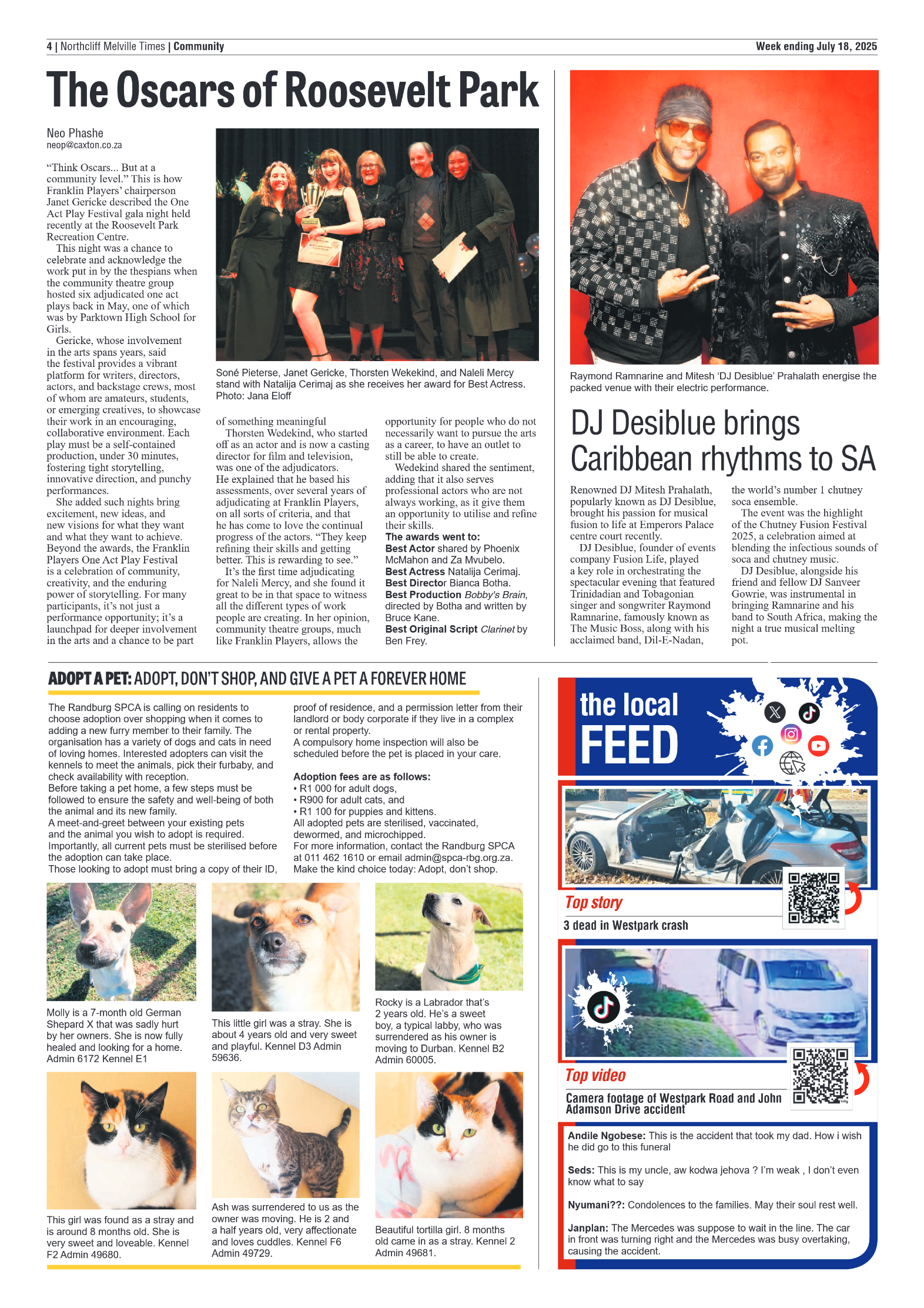 Northcliff Melville Times 18 July 2025 page 4