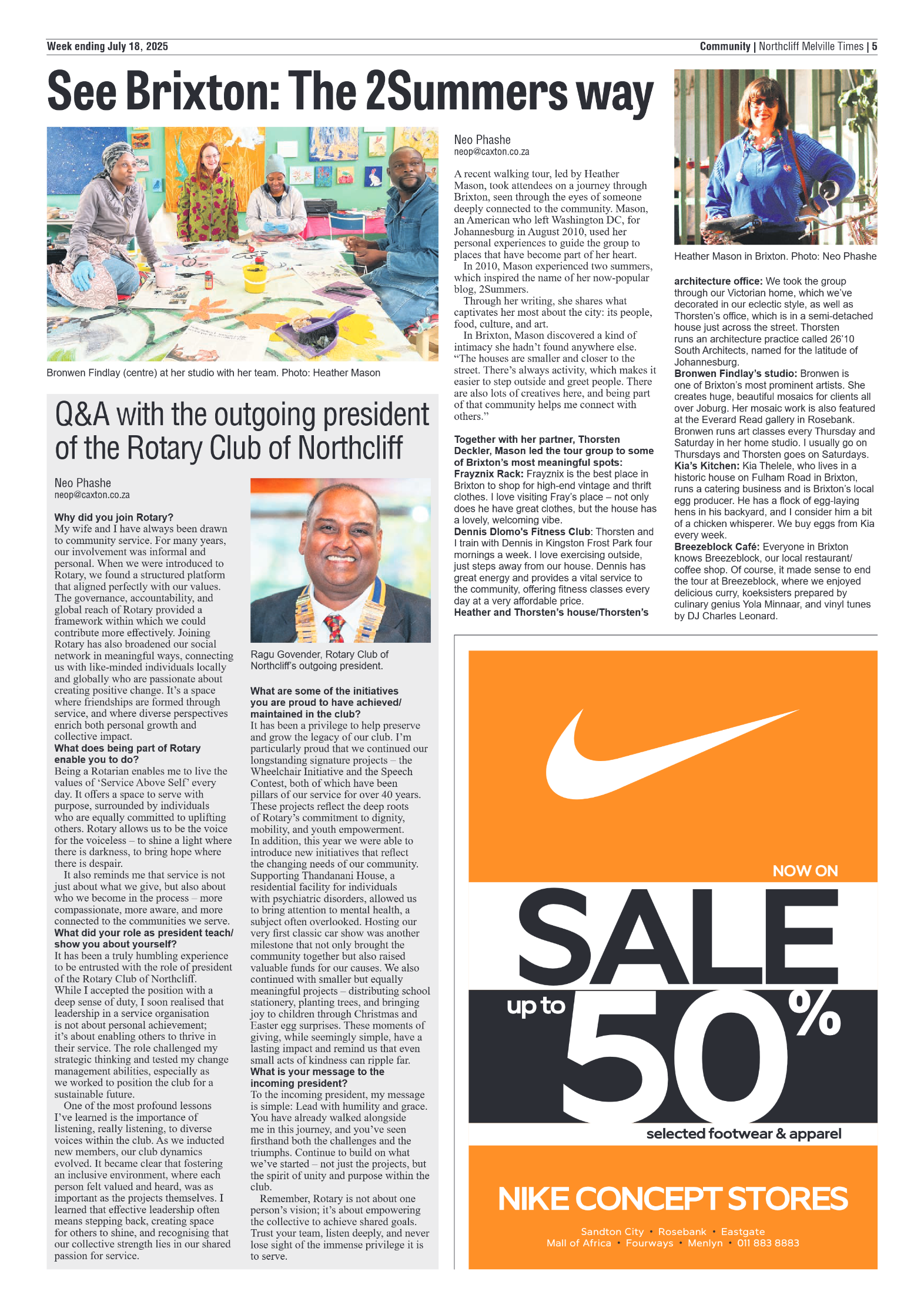 Northcliff Melville Times 18 July 2025 page 5