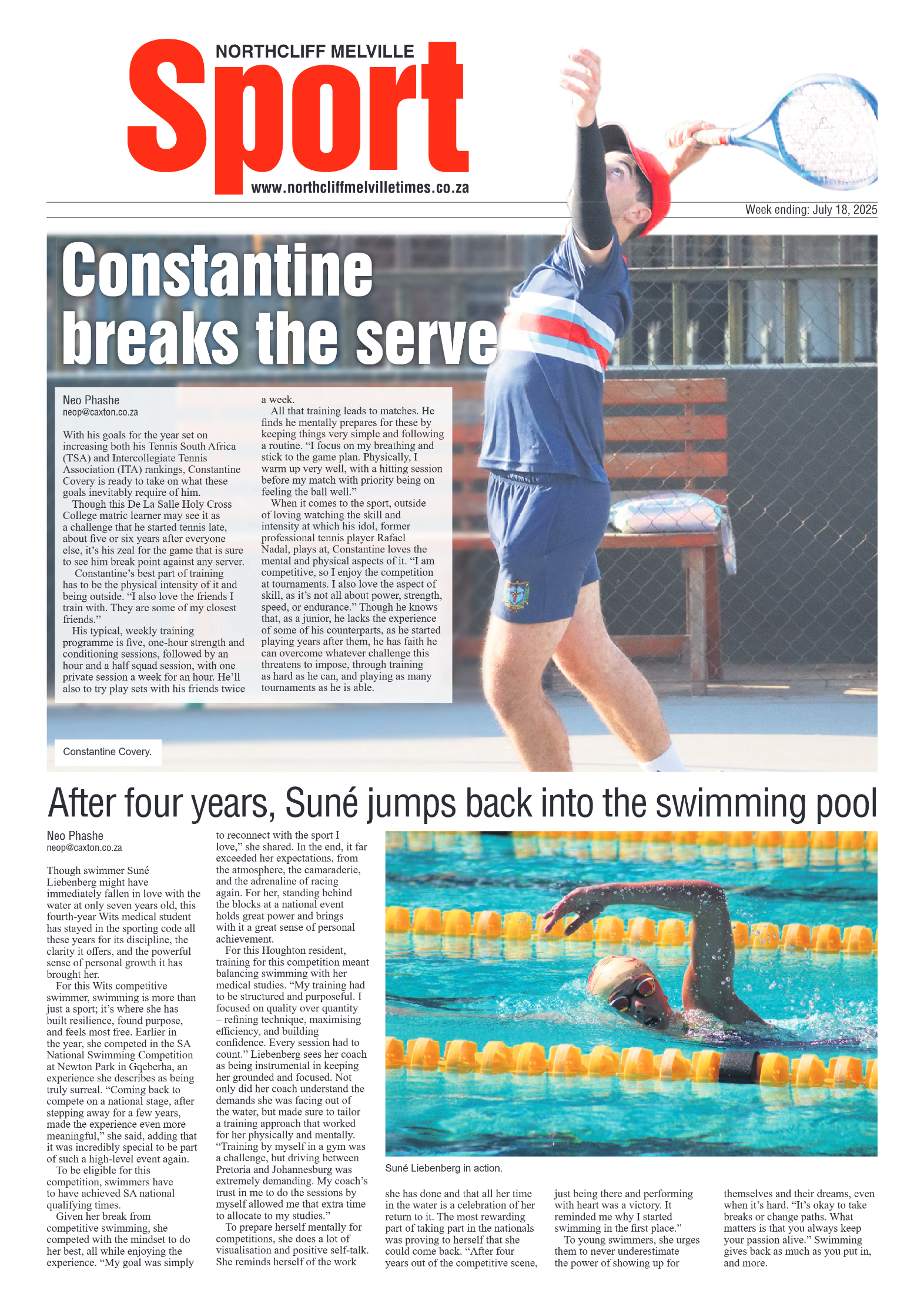 Northcliff Melville Times 18 July 2025 page 8