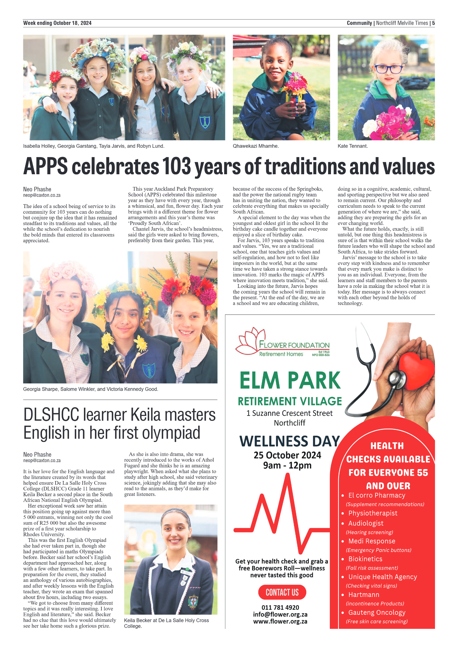 Northcliff Melville Times 18 October 2024 page 5